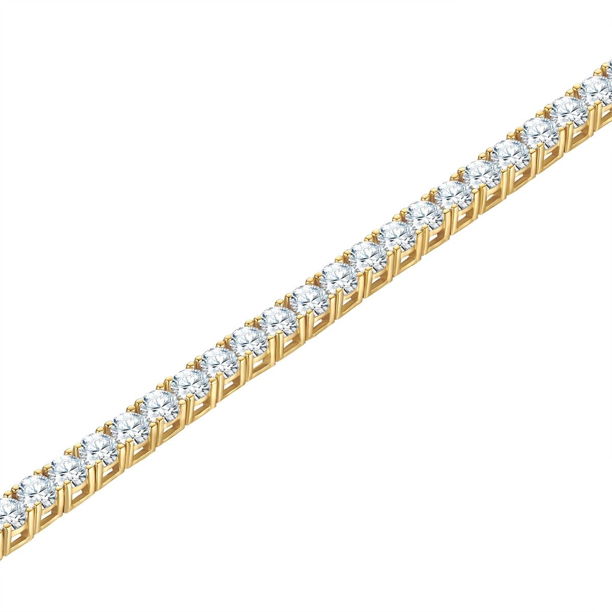Trilani Silberarmband gelbgold, mit Zirkonia günstig online kaufen