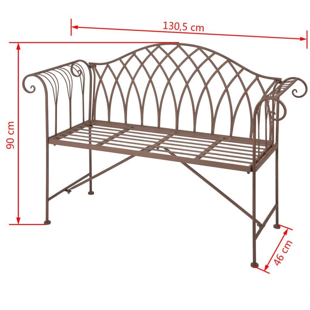 aus Gartenbank Altenglischen Metall MF009 Design Esschert im (2-St) Gartenbank Stil BV DOTMALL