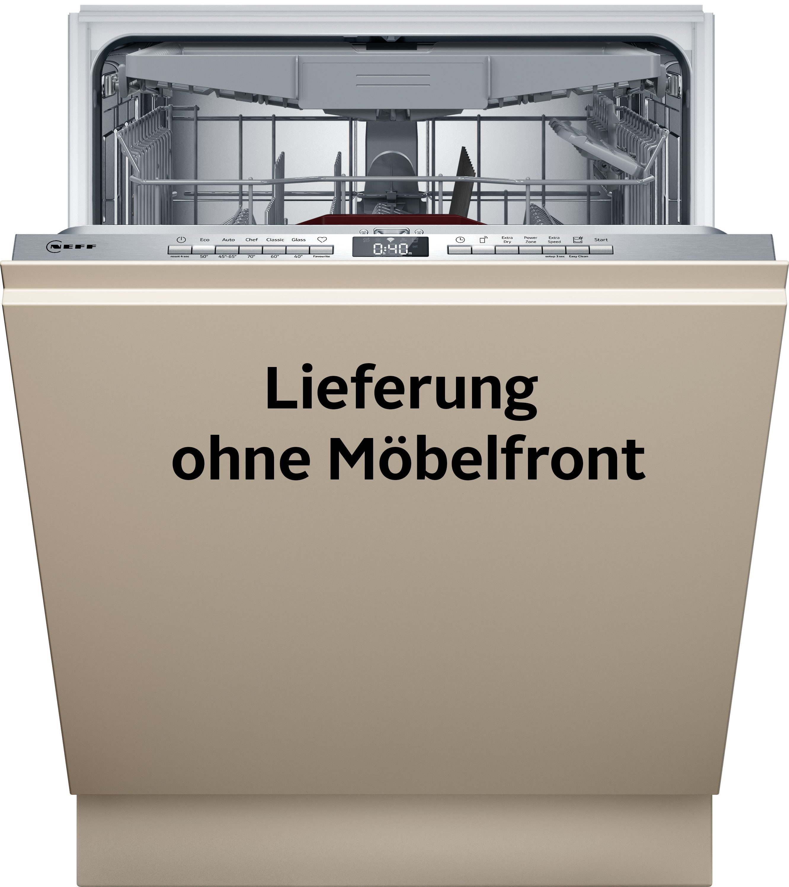 NEFF vollintegrierbarer Geschirrspüler N 50 S155HCX03E, 14 Maßgedecke