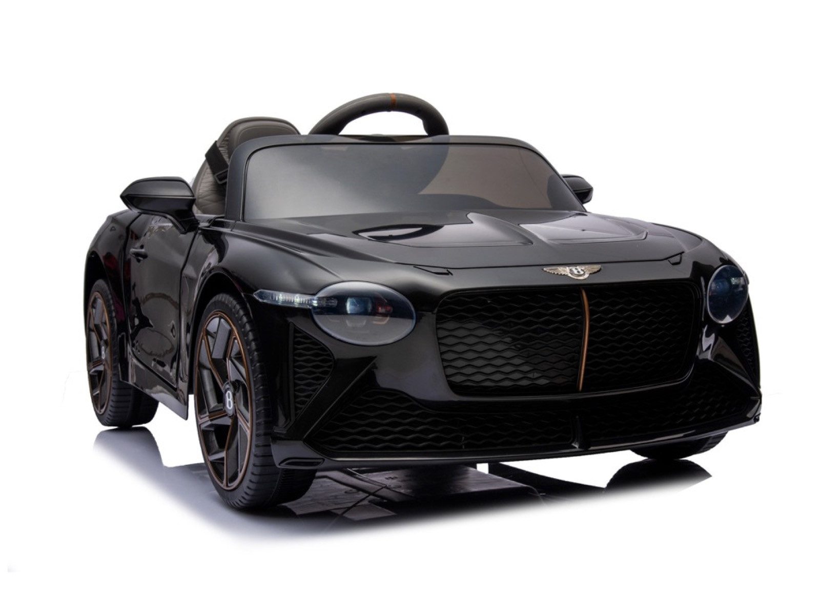 TPFLiving Elektro-Kinderauto Bentley Bacalar - schwarz - Farbe: schwarz, Belastbarkeit 30 kg, Elektro Go-Kart - Kinder Elektrofahrzeug Kinderauto elektro