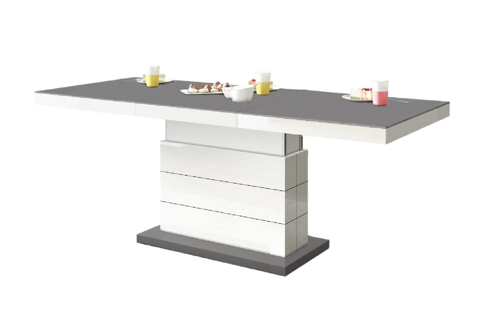 designimpex Couchtisch H-333 Grau Anthrazit MATT günstig online kaufen