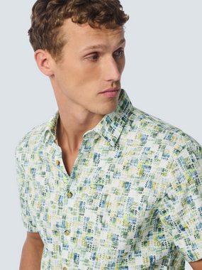 NO EXCESS Kurzarmhemd - Leinenhemd - Leinenshirt Short Sleeve Allover Printed