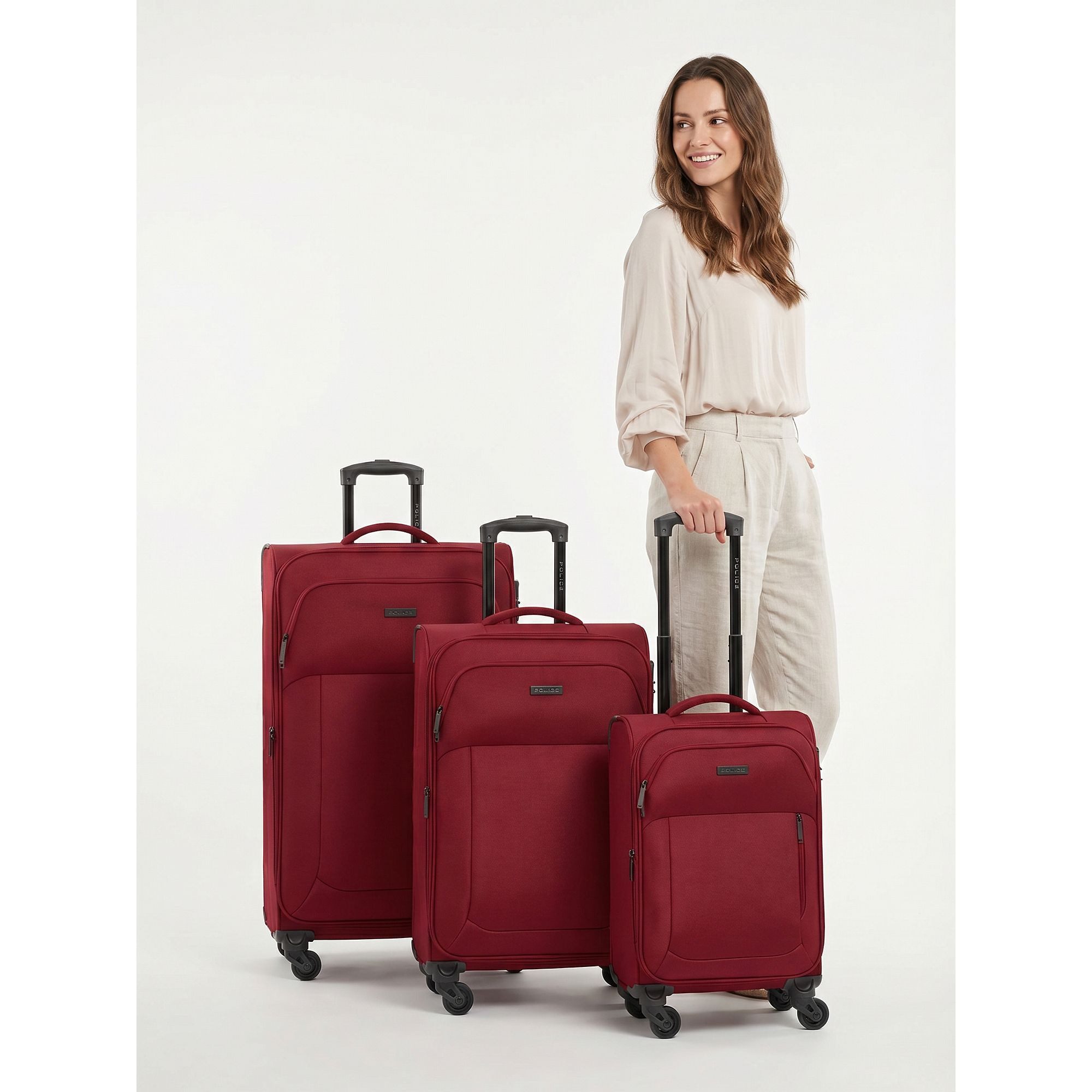 Police Trolleyset San Francisco, 4 Rollen, (3-teilig, 3 tlg), Polyester
