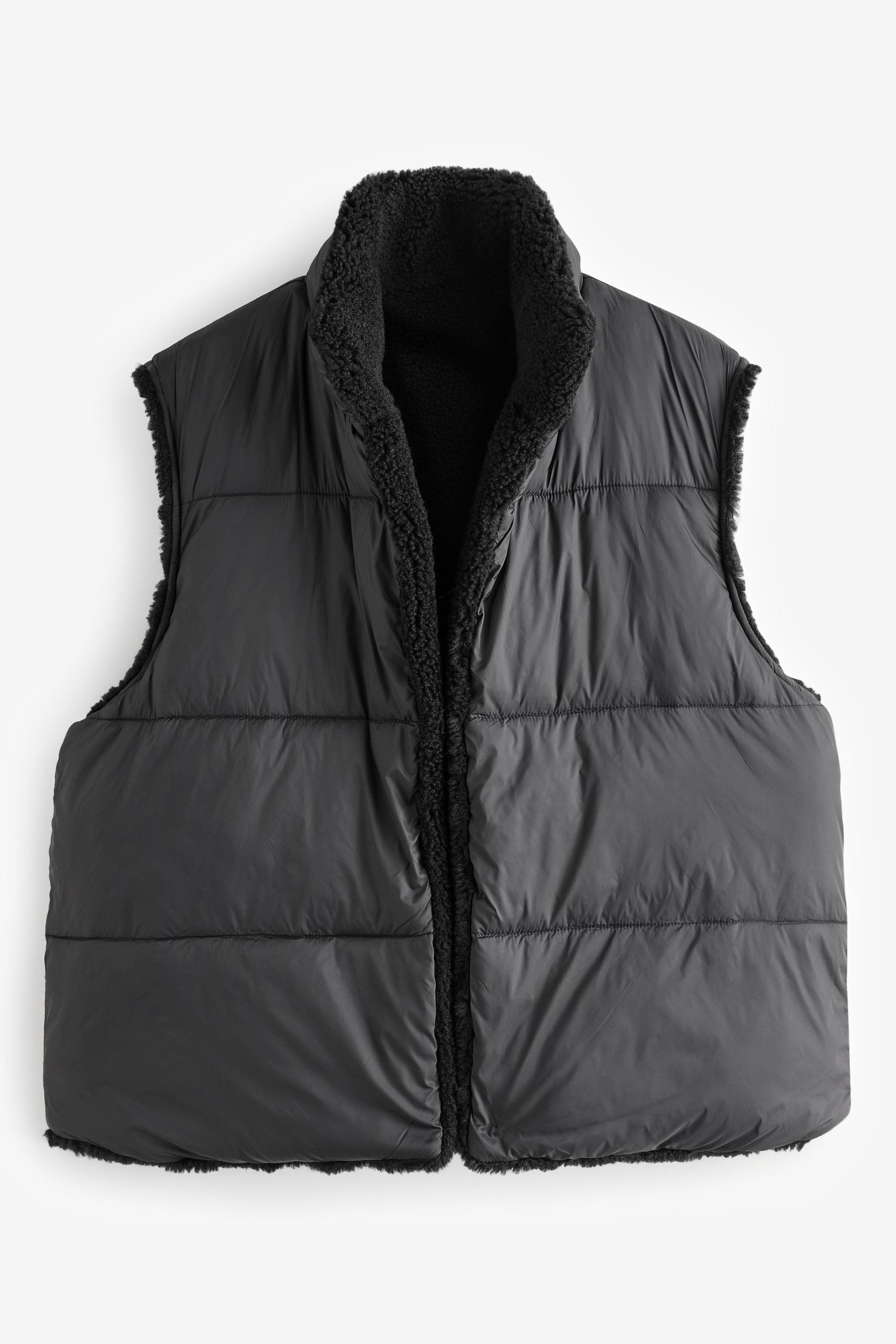 Next Fleeceweste Wendebare Teddy-Weste aus Borg günstig online kaufen