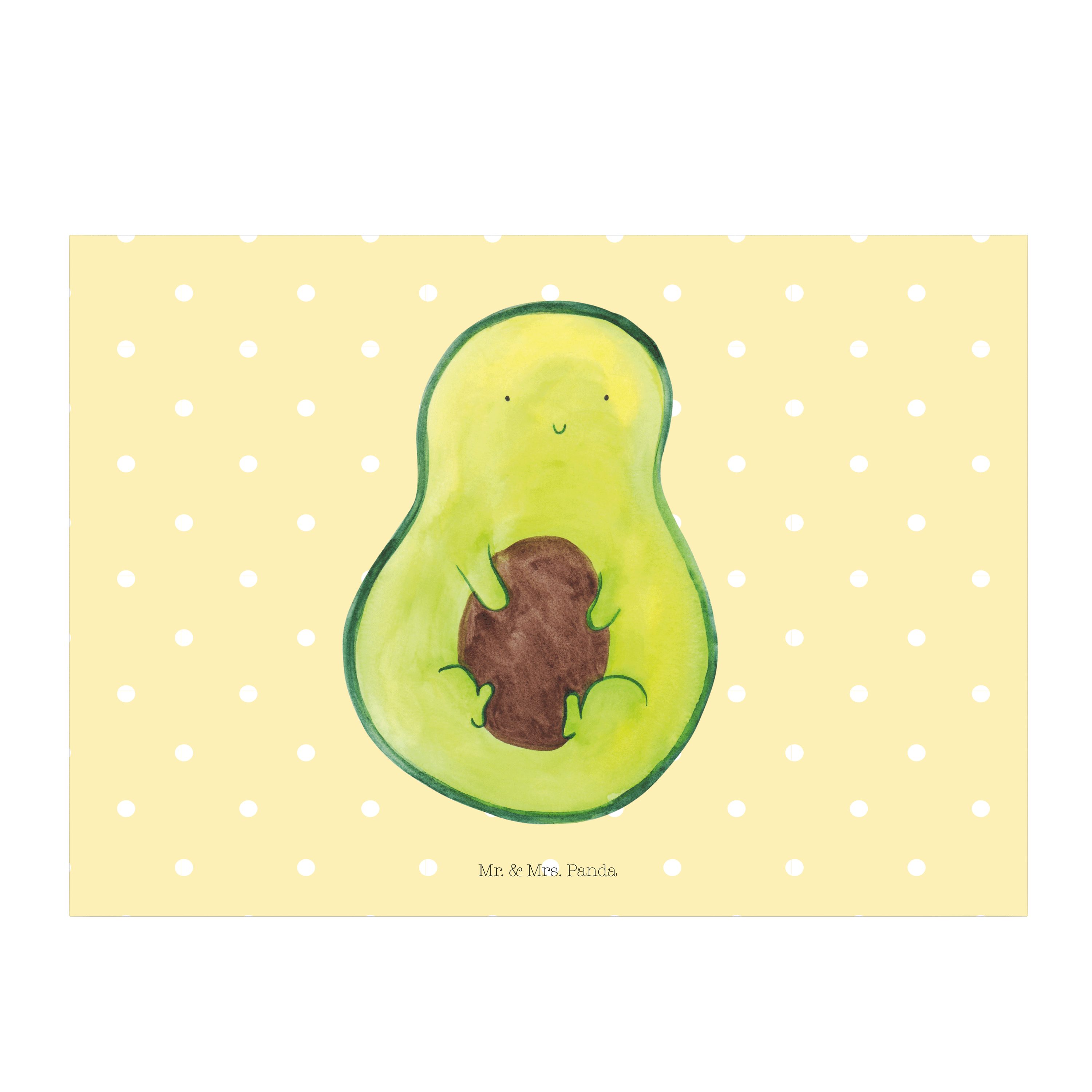 Mr. & Mrs. Panda Radiergummi »Avocado mit Kern Gelb Pastell