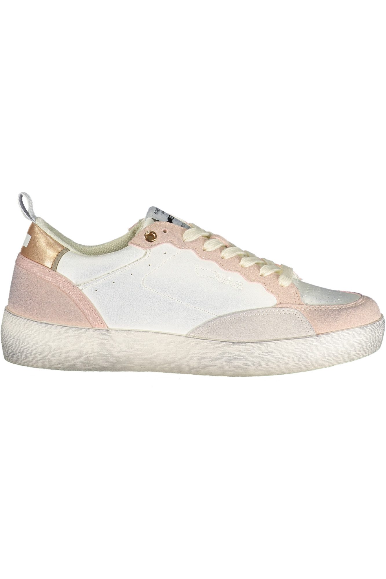 GAS Sneaker Trendiger weißer Sportschuh für Damen mit rosa