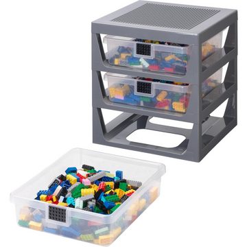 Room Copenhagen Aufbewahrungsbox LEGO Schubladen Regal 3er Set