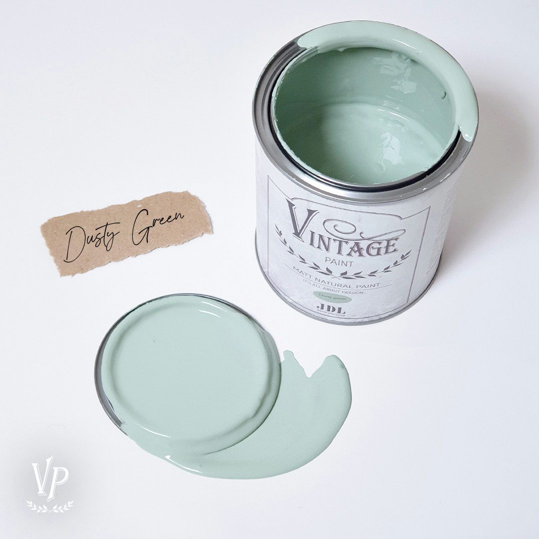 Vintage Paint Kreidefarbe Kreidefarbe Matt Natural Vintage Paint Möbelfarbe Öko Label 75 Farben, inkl. original Holzspatel - Geruchsarm EU Ecolabel Schadstoffarm