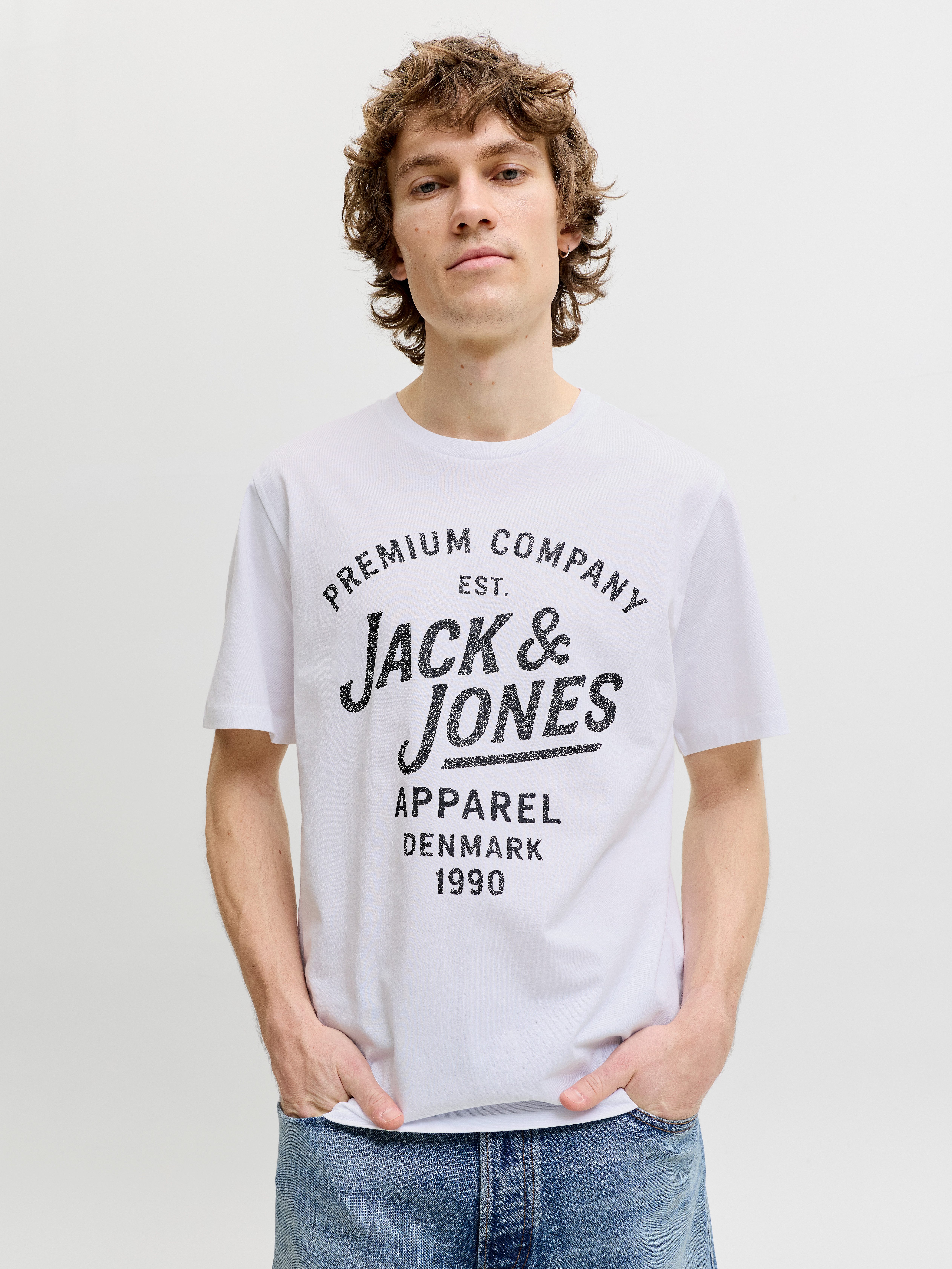 Jack & Jones T-Shirt JPRBLUZANE SS TEE FST mit Logo Schriftzug