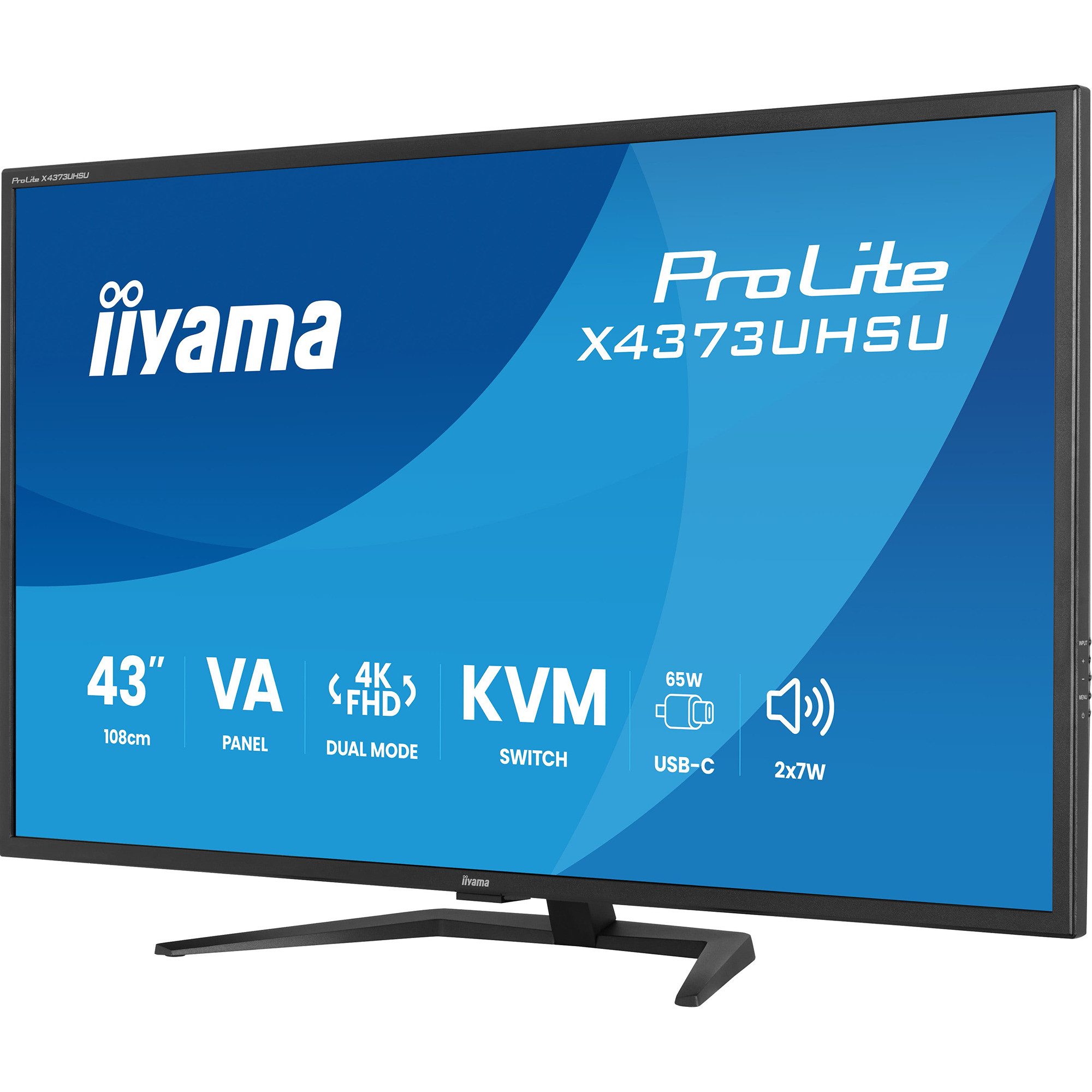 Iiyama iiyama ProLite X4373UHSU-B2, LED-Monitor, TFT-Monitor (3840 x 2160 px)