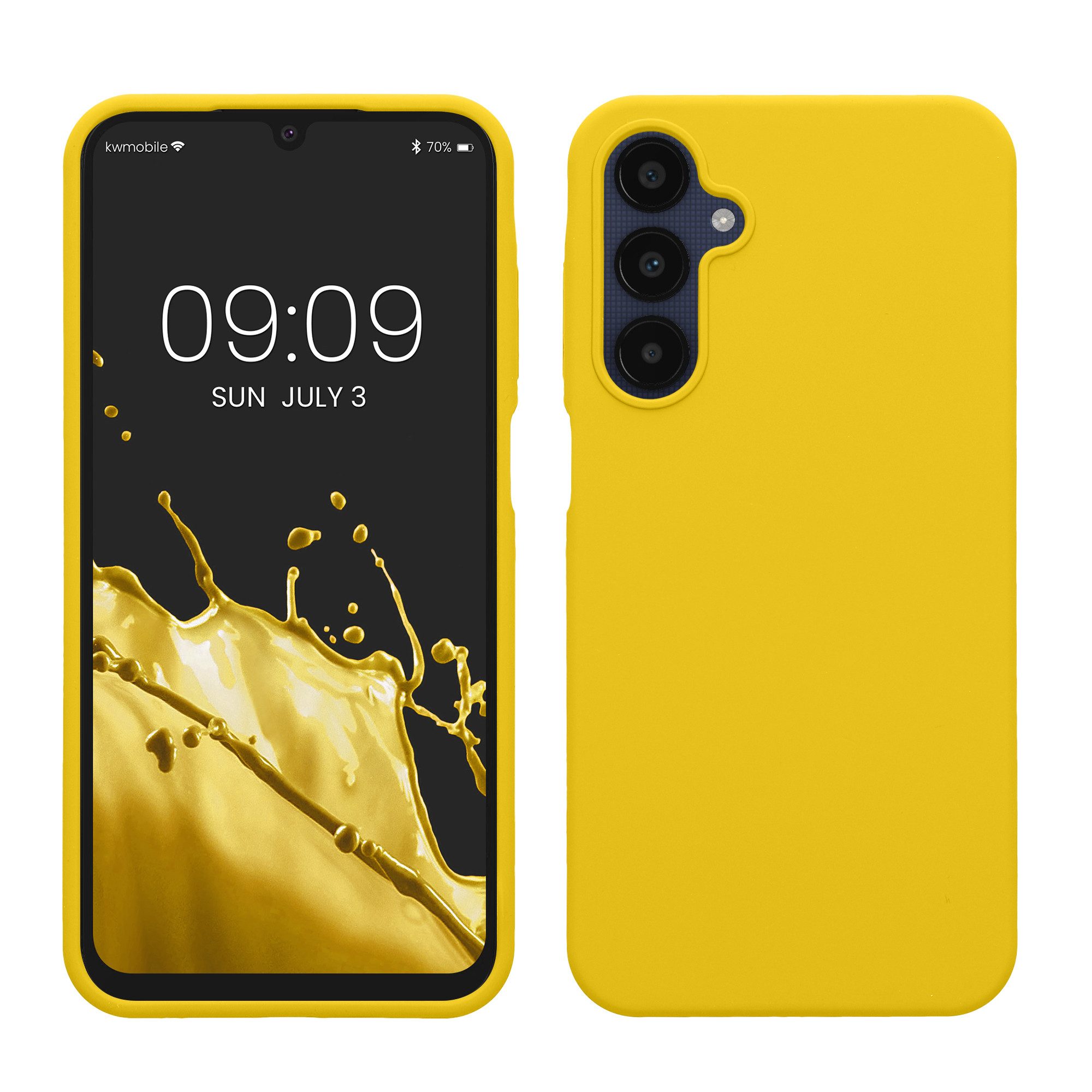 kwmobile Handyhülle Handyhülle für Samsung Galaxy A25 Hülle, Weiches Handy Silikon Case - Schutzhülle Cover