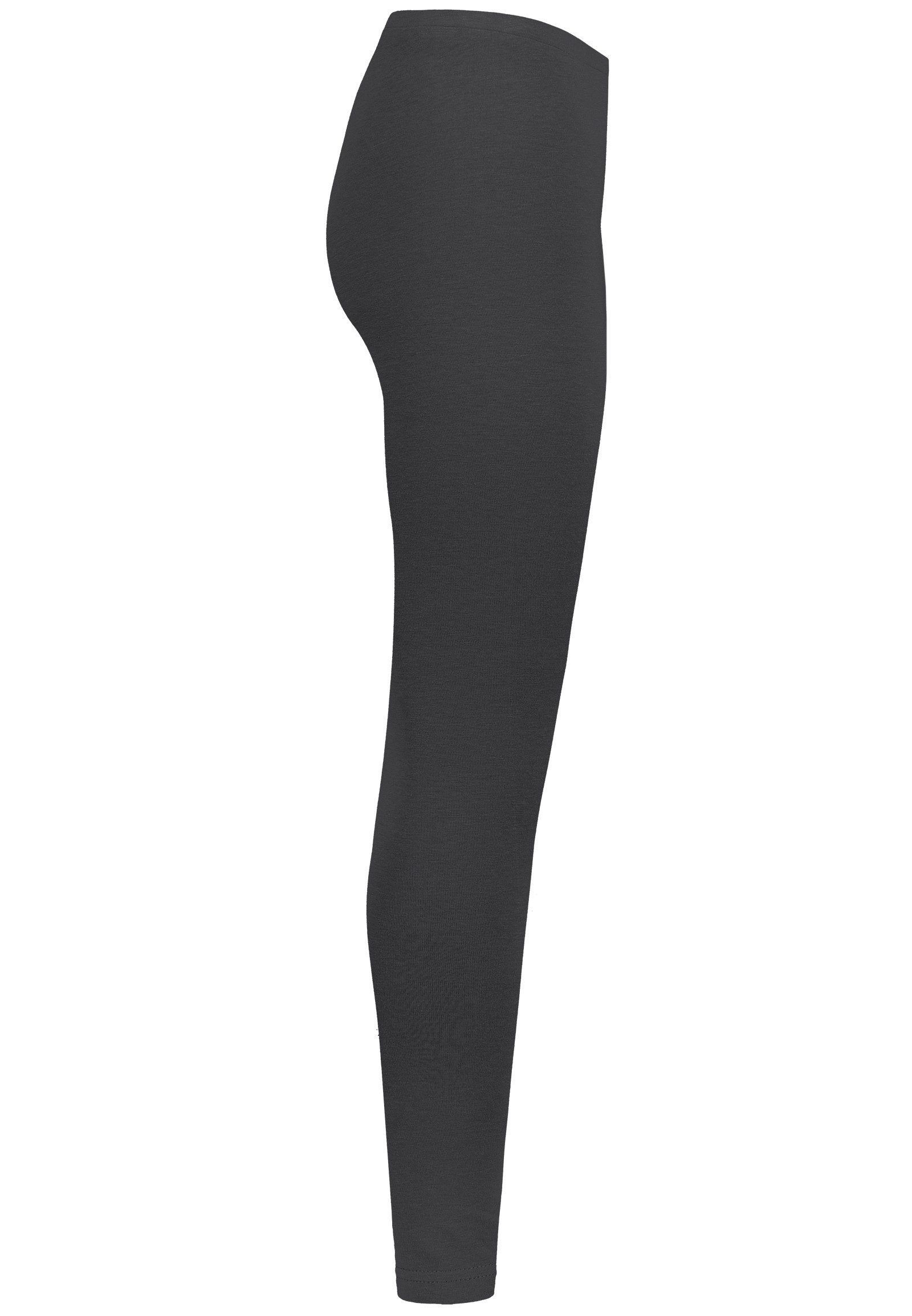SUBLEVEL Leggings 3er-Pack hoher Bund elastisch für Damen (3-tlg) Baumwolle Skinny fit unifarben elastisch durchgehend – Bild 4 von 5