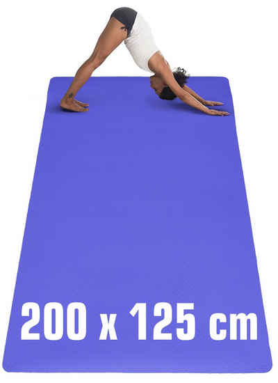 eyepower Bodenmatte »200x125 Yogamatte XXL 6mm TPE Fitnessmatte Sport«, Yoga Fitness Sport Matte