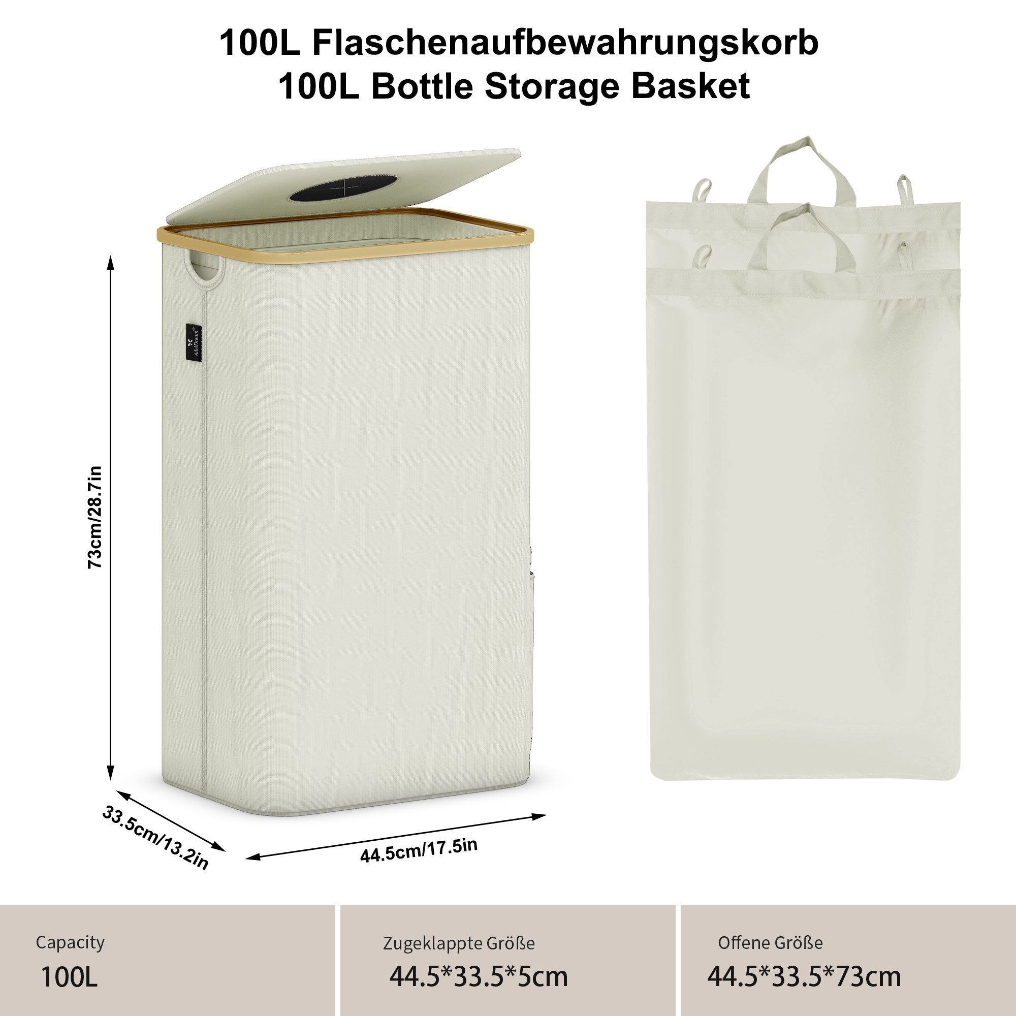AdelDream Müllsackständer Pfandflaschen Sammelbehälter