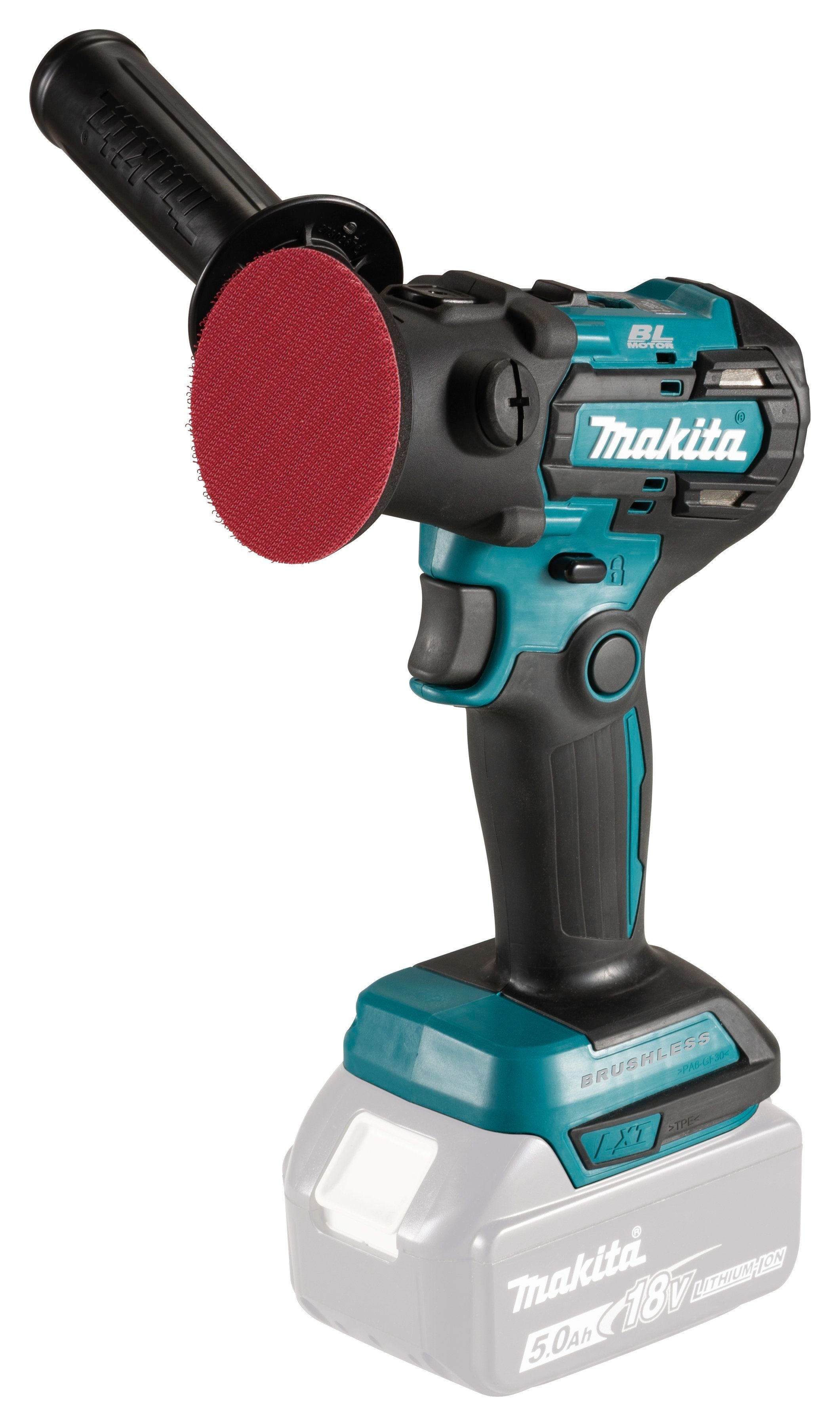 Makita Akku-Exzenterschleifer DPV300Z, max. 9500 U/min, zum Schleifen und Polieren, 18V, 50/80 mm, ohne Akku und Ladegerät