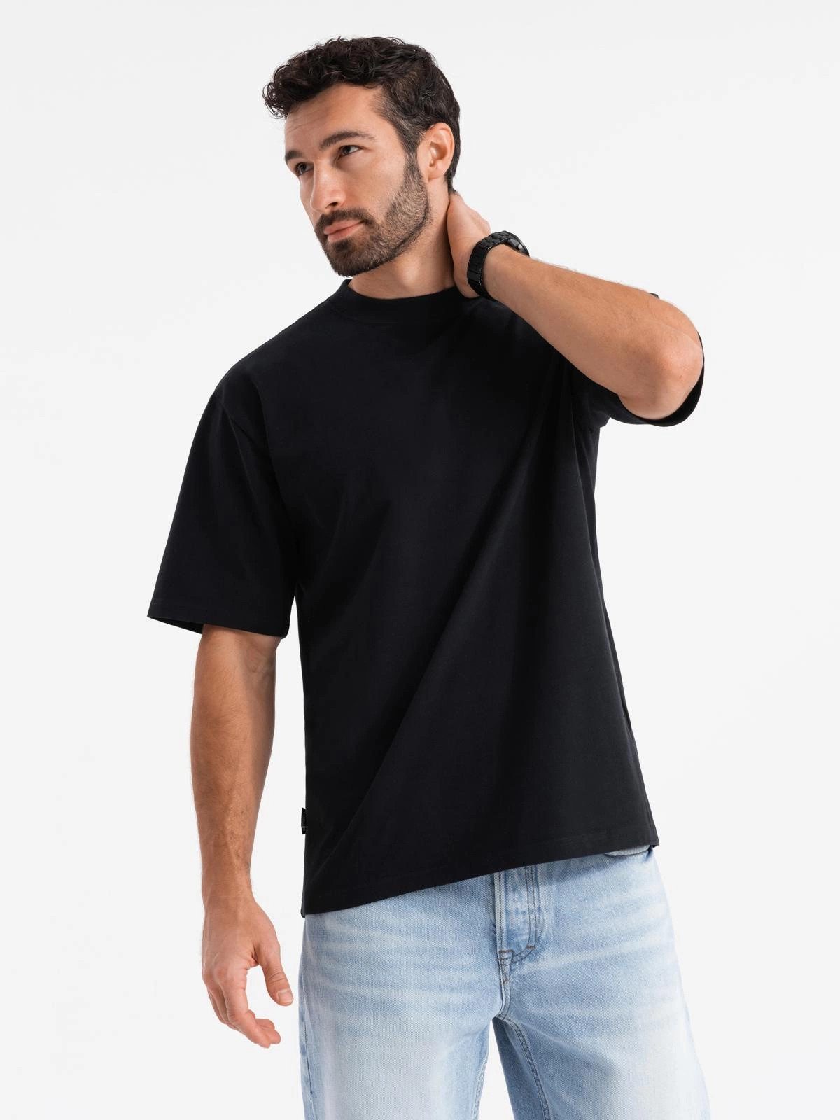 OMBRE T-Shirt Baumwoll-T-Shirt LOOSE FIT mit günstig online kaufen