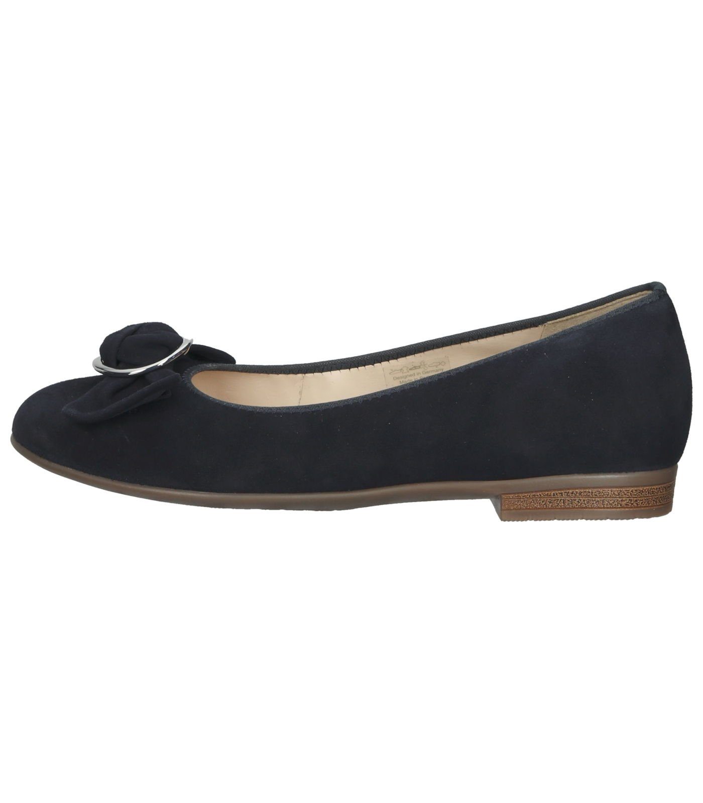 Leder Ara Ballerinas Blau Ballerina