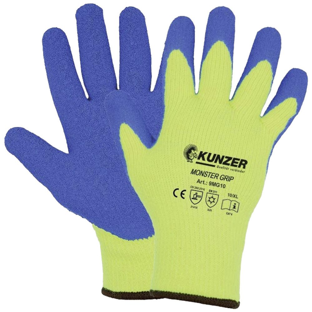 Arbeitshandschuhe Kunzer 9MG09 Latex Arbeitshandschuh Größe (Handschuhe): 9, L EN 388