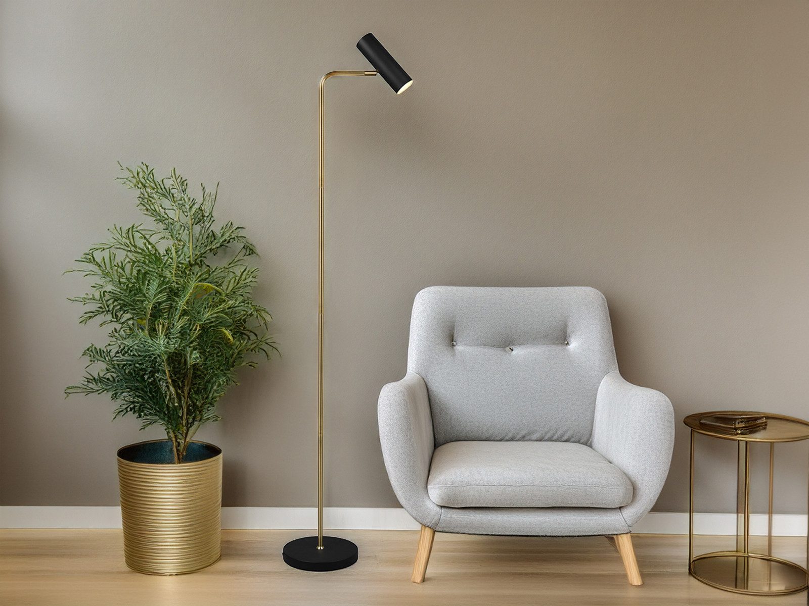 TRIO Leuchten LED Stehlampe, Dimmfunktion, LED wechselbar, Warmweiß, Lampen günstig online kaufen