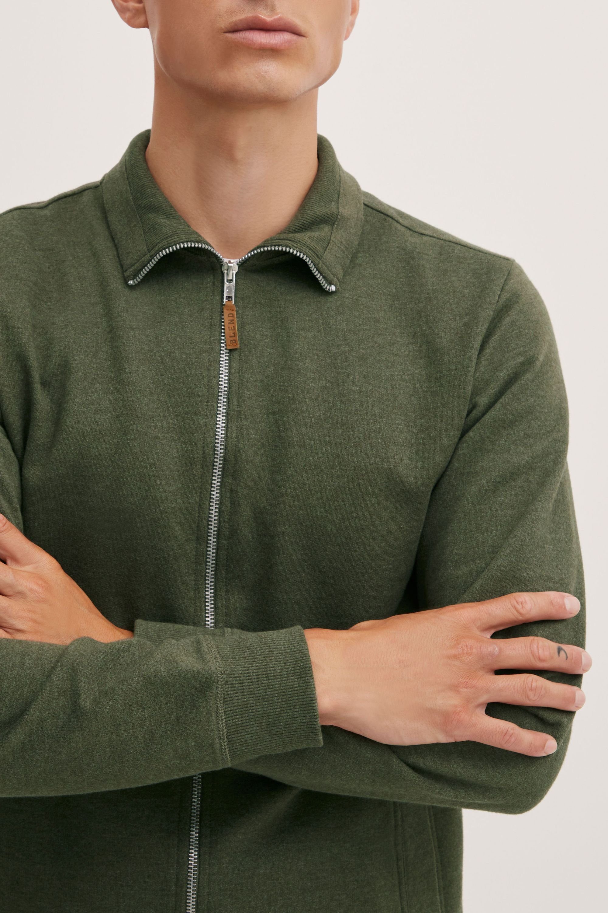 Blend Kapuzenpullover BHAlio Sweatshirtjacke mit zwei Eingriffstaschen