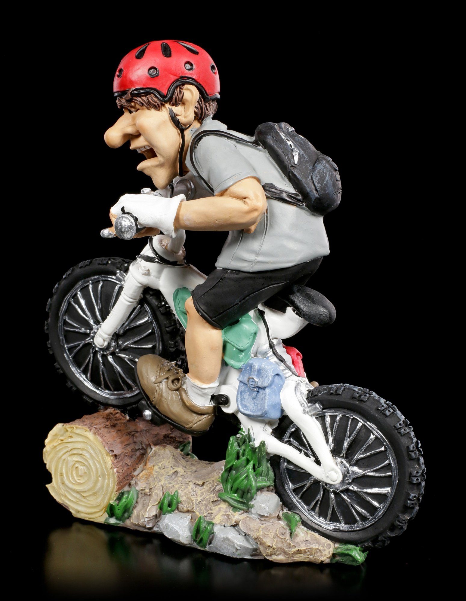 Dekofigur GmbH Shop Figur hochkonzentriert Mountainbiker Funny - - Dekofigur Figuren Sports