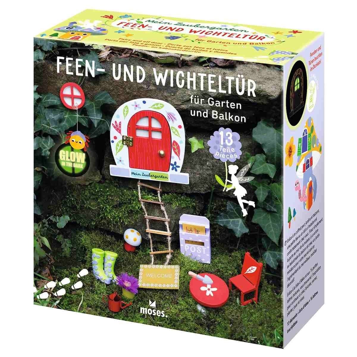 Moses. Verlag Kreativset Mein Zaubergarten Feen- und Wichteltür 13-teilig ab 3 Jahre