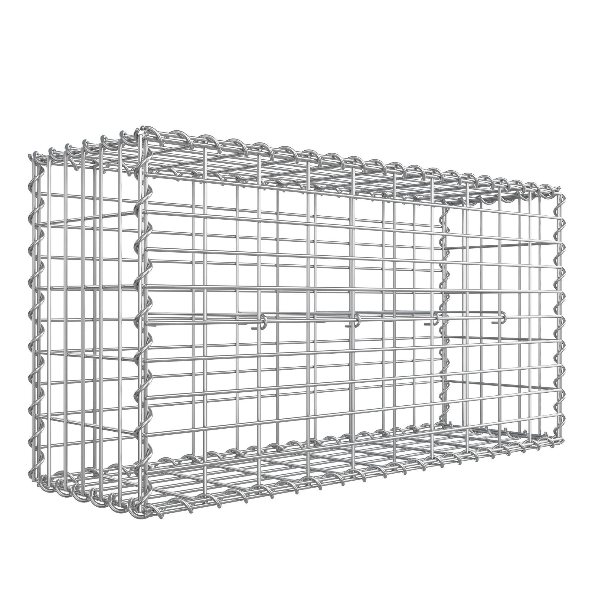 SONGMICS Hochbeet Gabionen (1 St., 1er), Gabionenkorb, Metall-Steinkorb, 100x50x30cm
