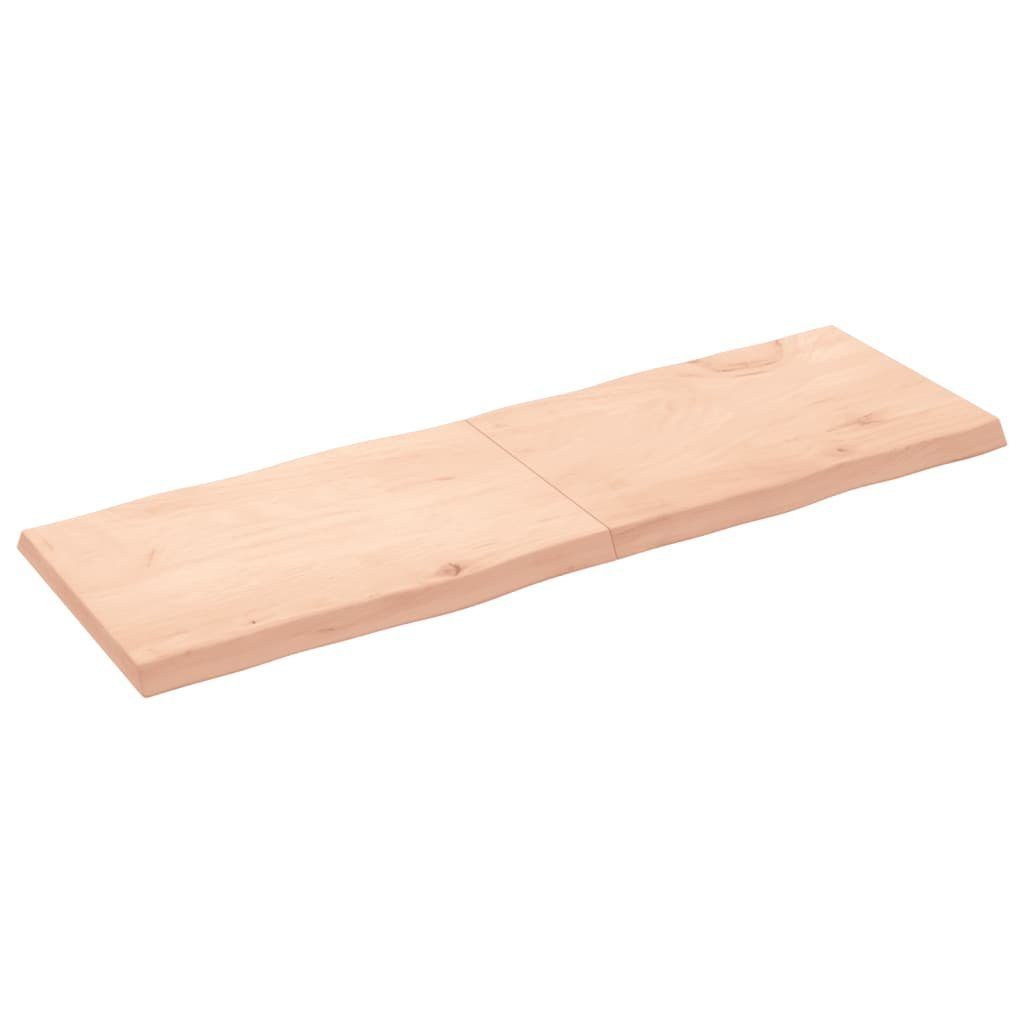 Massivholz Tischplatte Baumkante St) 180x60x(2-6) Unbehandelt furnicato cm (1