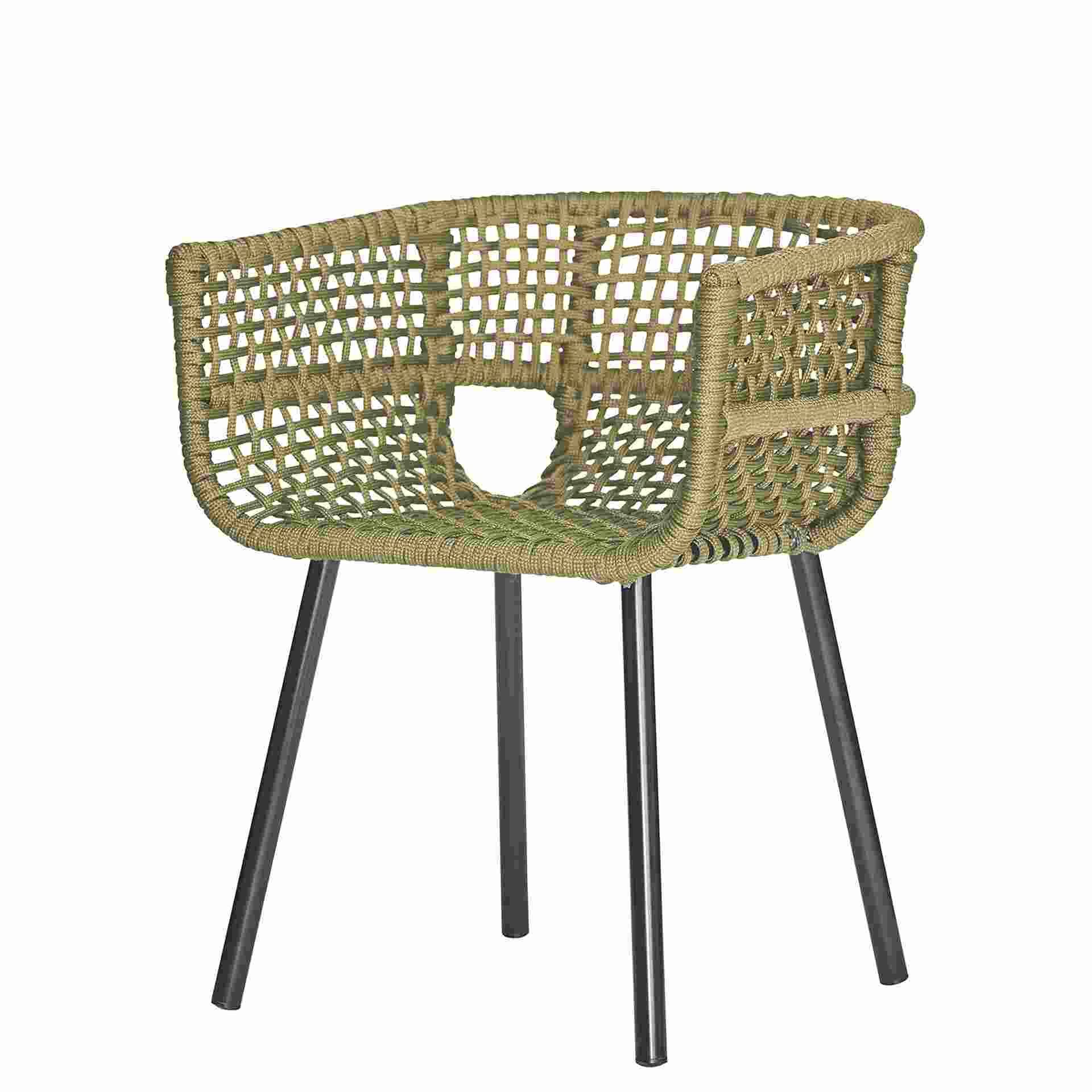 jankurtz Stuhl Suka aus Aluminium, Olive