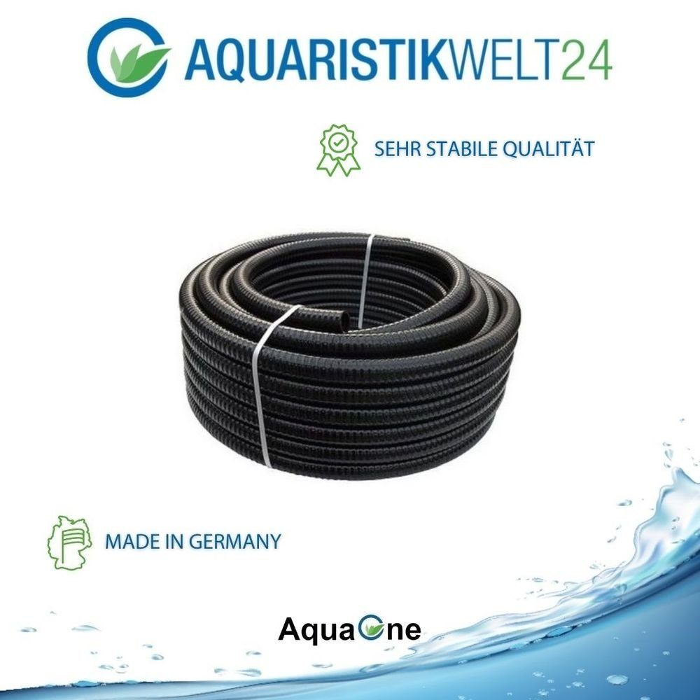 Aquaone Spiralschlauch AquaOne Teichschlauch Spiralschlauch 32 mm 1" Meterware schwarz Top Qualität Rolle pvc lichtundurchlässig Pumpe Filter – Bild 5 von 5