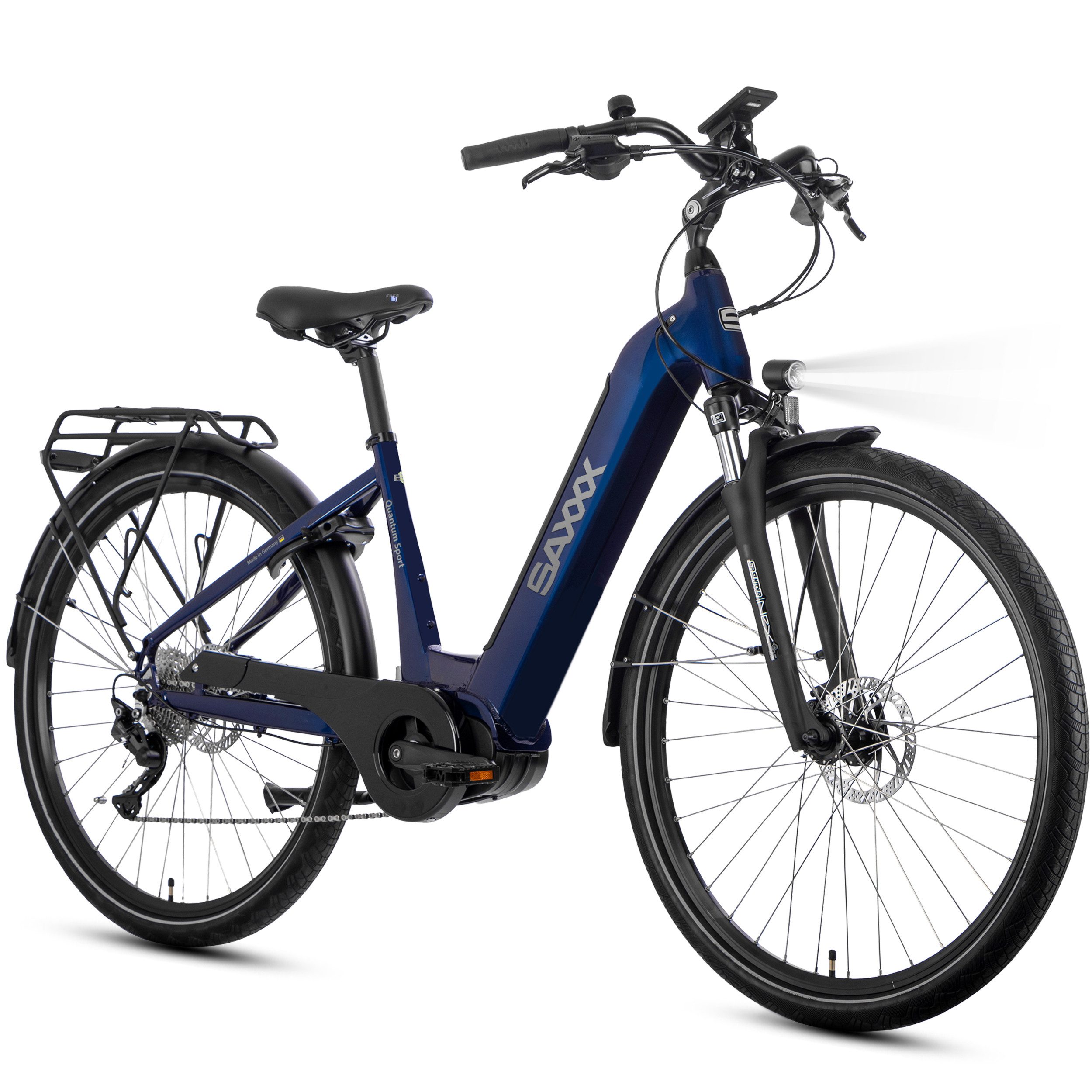 E-Bike Trekkingrad QSW Komfort-Pedelec Damen Herren 28 Zoll