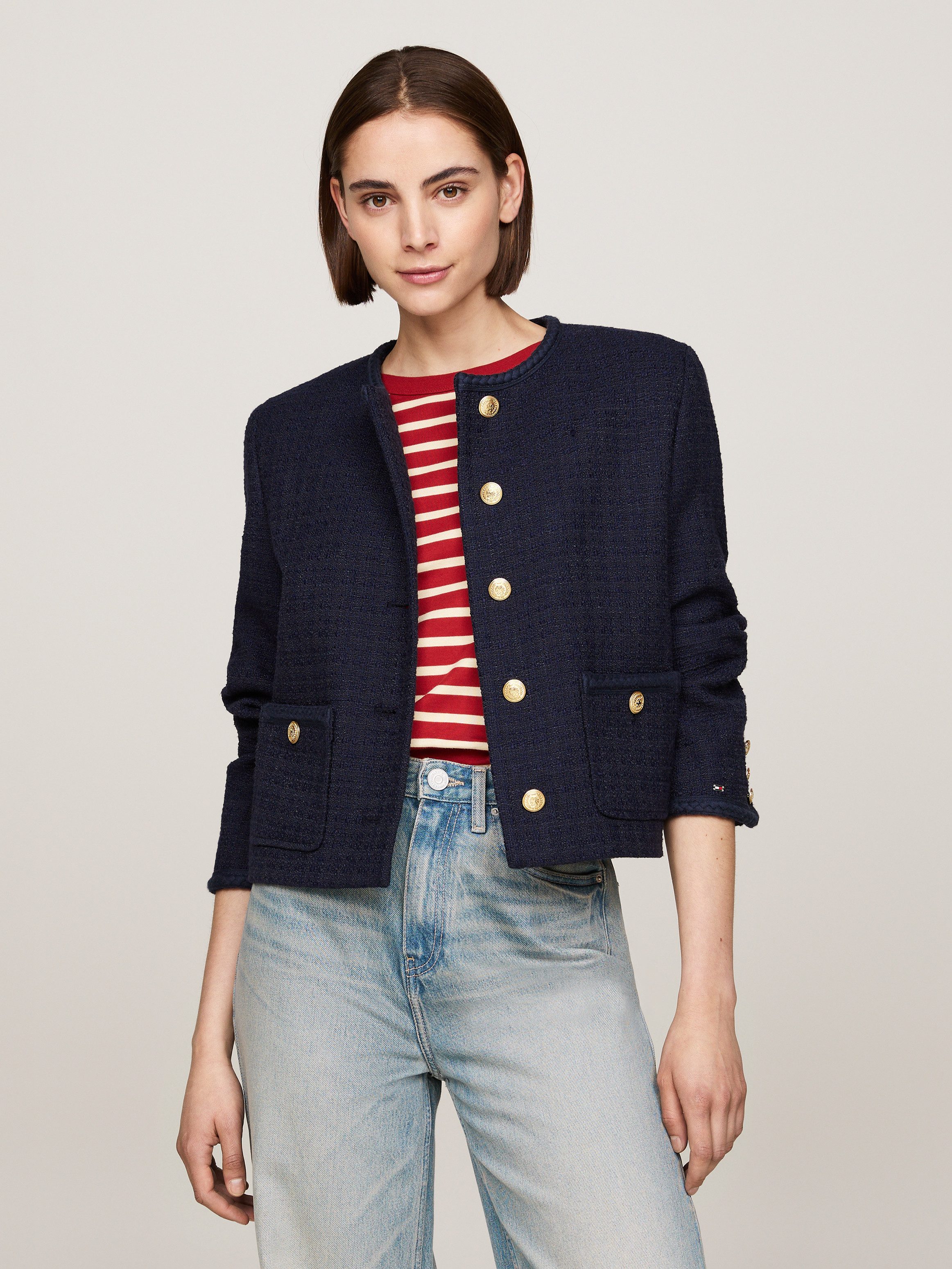 Tommy Hilfiger Kurzblazer TWEED CO MIX günstig online kaufen