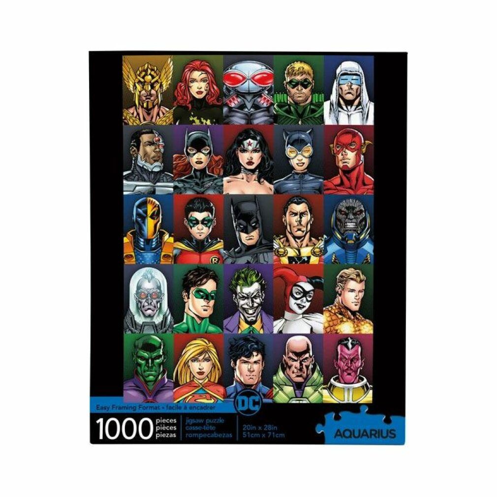 Aquarius Puzzle DC Comics Puzzle Faces (1000 Teile), Puzzleteile