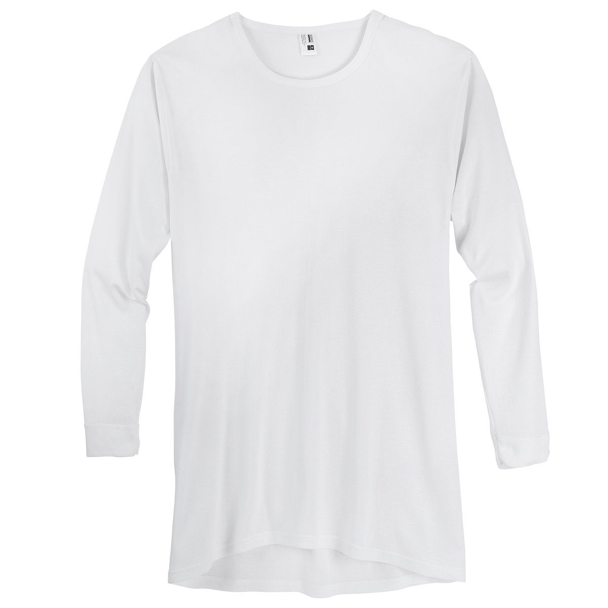 große weiß Feinripp Unterhemd Größen Unterhemd ADAMO Langarm Adamo