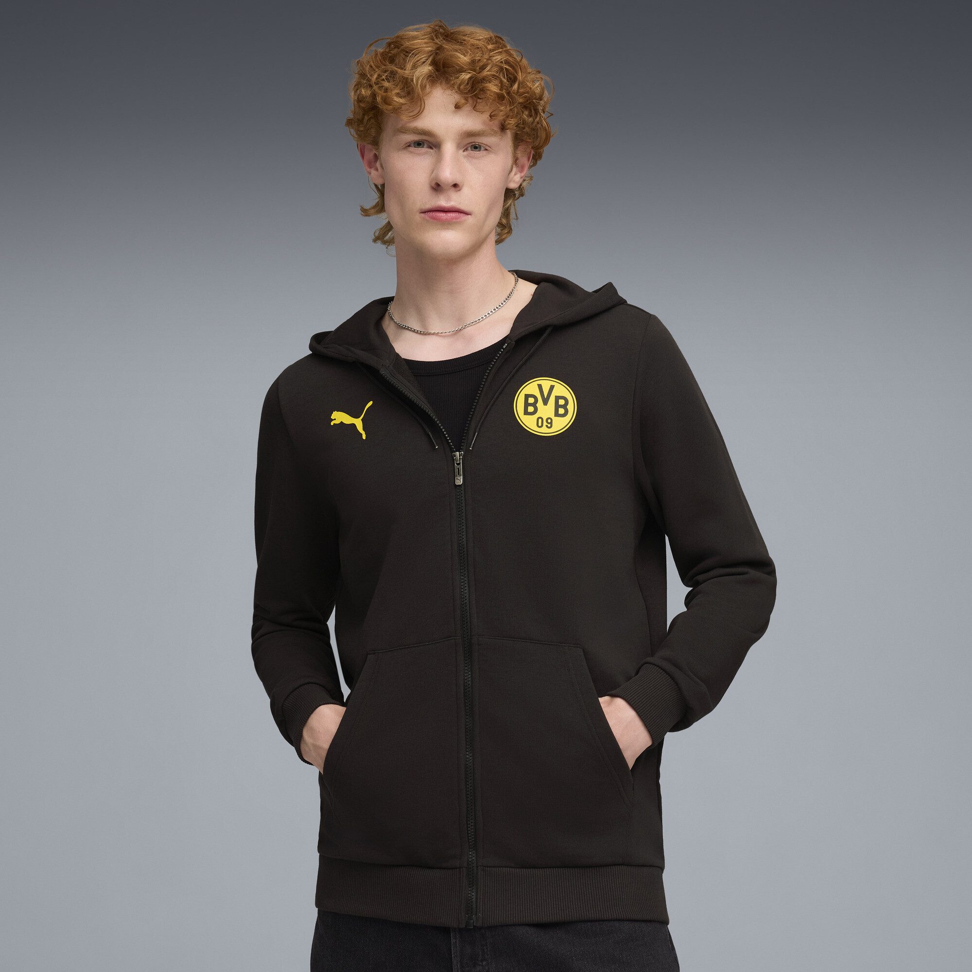 PUMA Sweatjacke Borussia Dortmund FtblCulture Kapuzenjacke günstig online kaufen