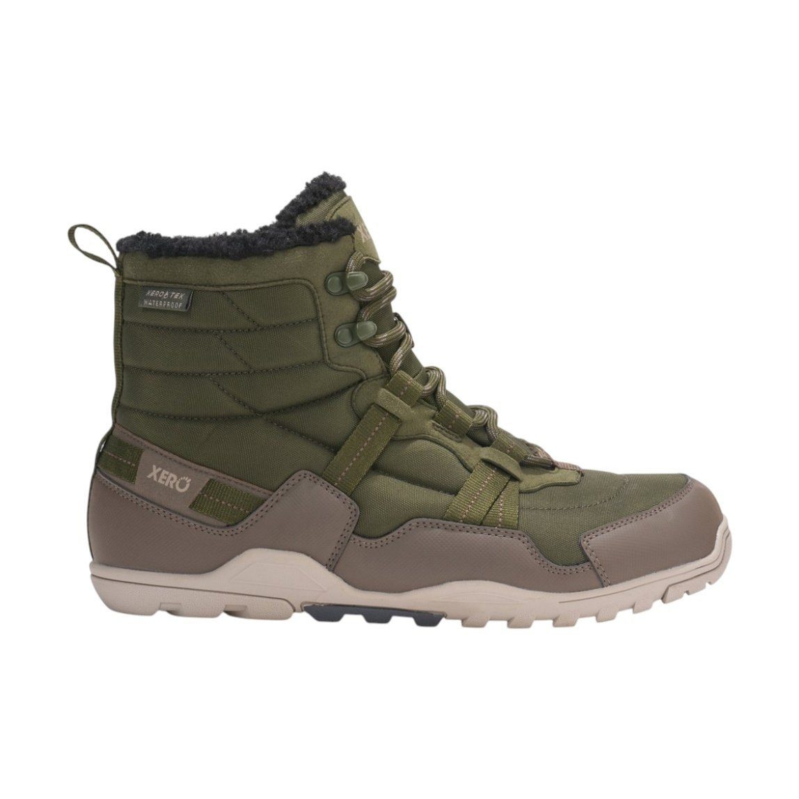Xero Shoes Alpine Snow Boot (warm, wasserdicht, gefüttert) dunkelgrün Herren Winterstiefel