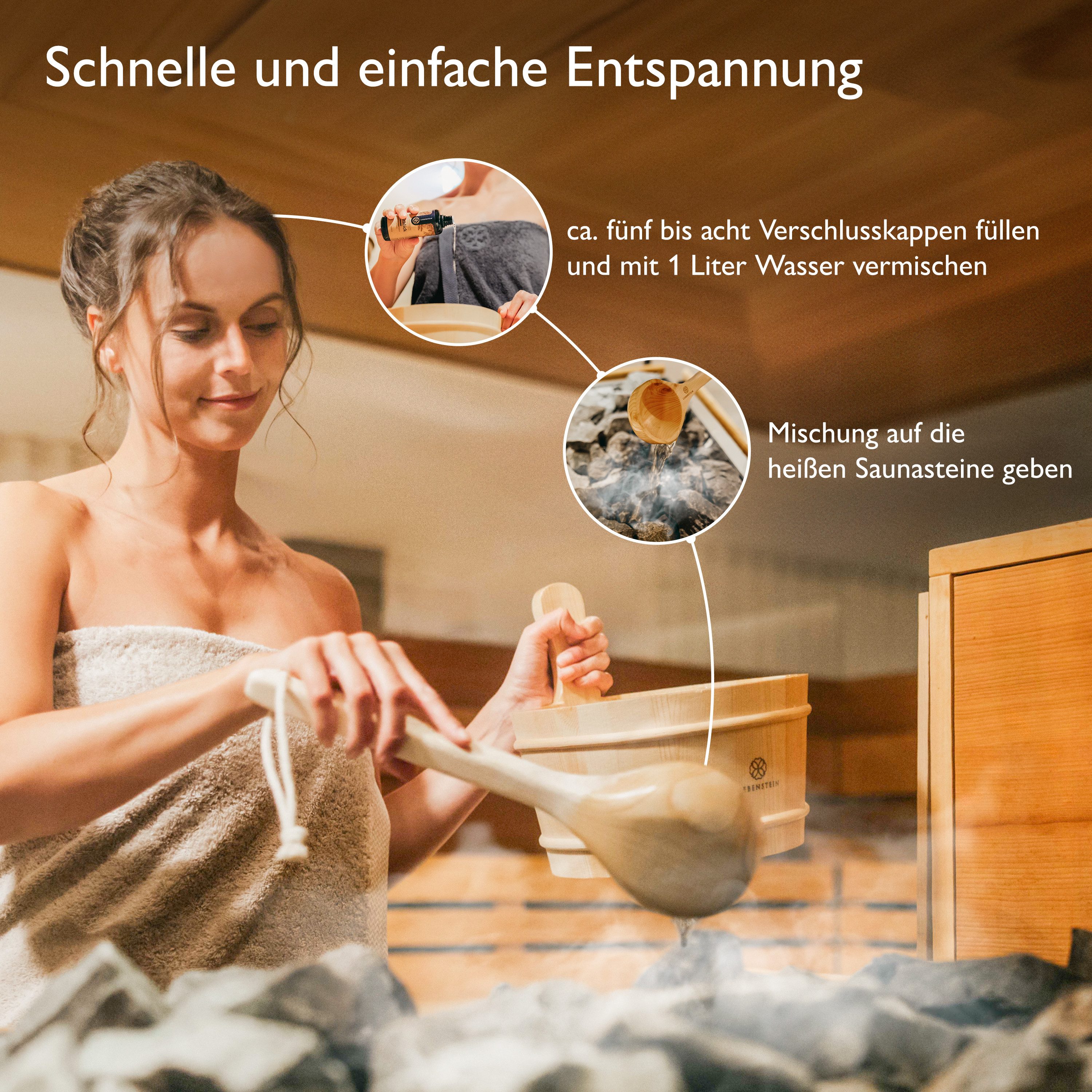Liebenstein Sauna-Aufgussset Saunaaufguss "Weitblick" (1x100ml, 1-tlg., Fichte & Kiefer [Sauna Aufgussmittel] mit naturreinen ätherischen Ölen) im Schwarzwald e – Bild 3 von 5