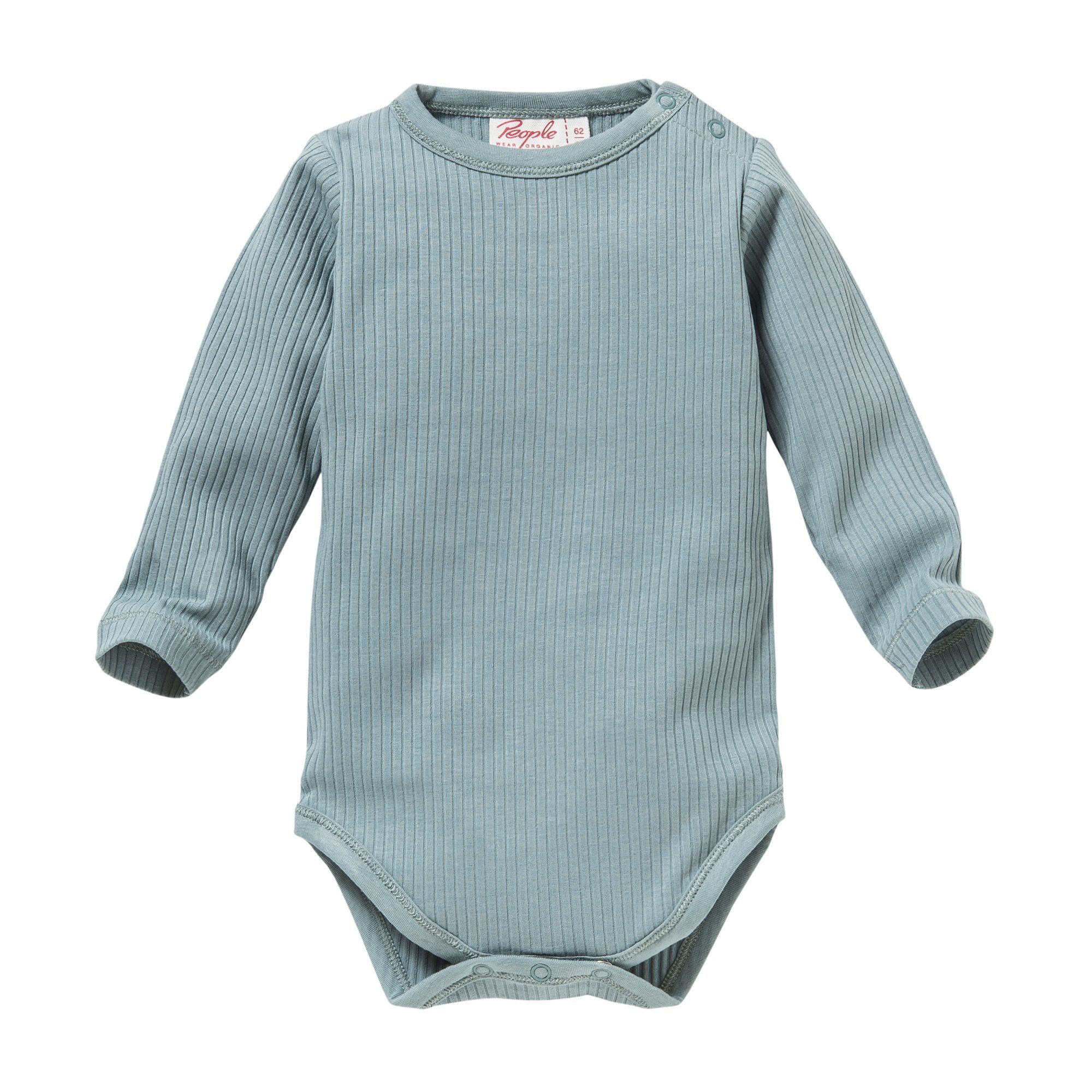 People Wear Organic Langarmbody für Mädchen und Jungs, 2 Stück Bio Baumwolle