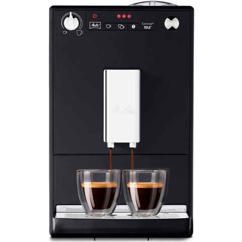 Melitta Kaffeevollautomat Solo® E950-201, schwarz, Perfekt für Café crème & Espresso, nur 20cm breit