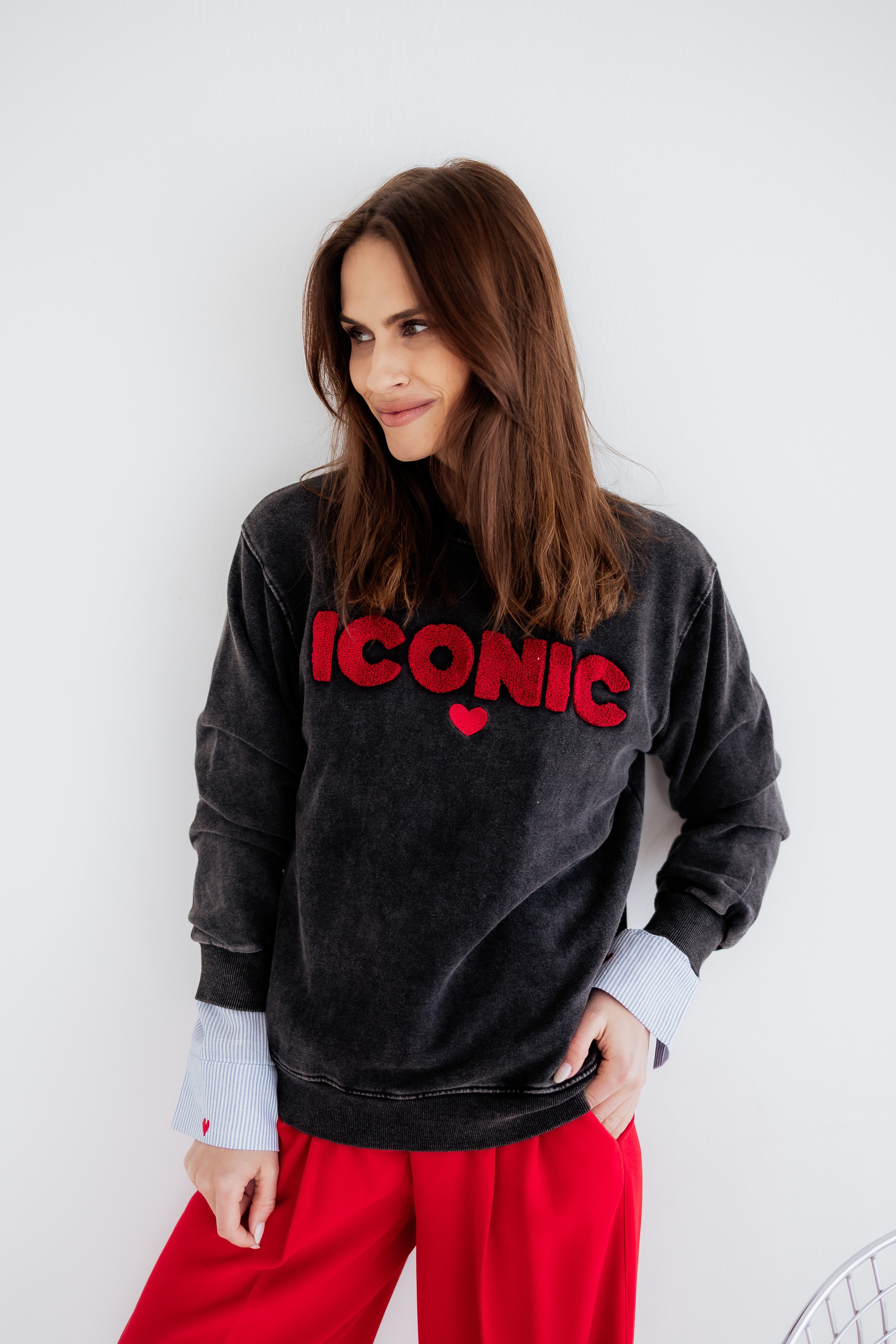 von Herzen Sweatshirt Statement "Iconic" Flock günstig online kaufen