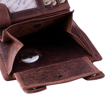 SHG Geldbörse ◊ Herren Leder Börse Portemonnaie Geldbörse Hochformat, Brieftasche mit Münzfach RFID Schutz