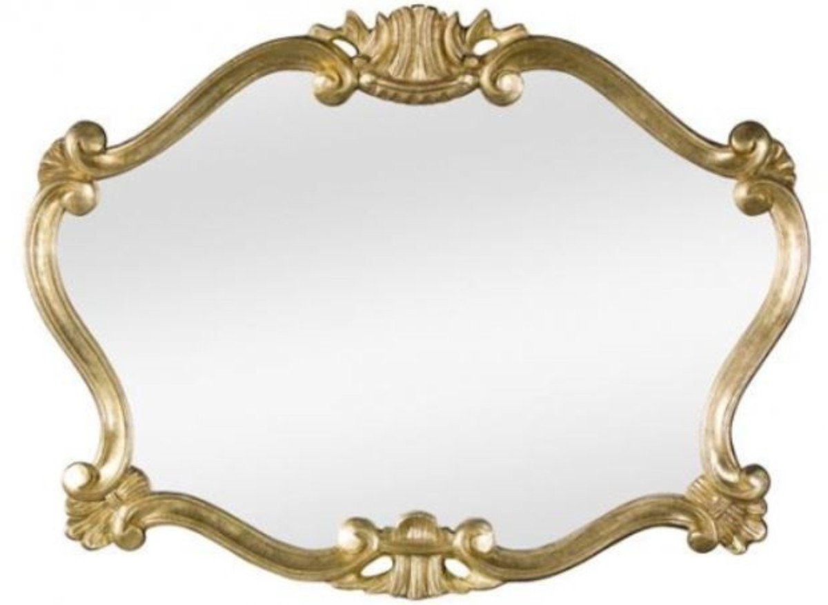 Casa Padrino Barockspiegel Luxus Barock Wandspiegel Gold 92 x 4 x H. 70 cm - Prunkvoller Spiegel im Barockstil - Barock Möbel | Barock-Spiegel