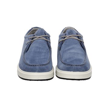 Ara Genua - Herren Schuhe Schnürschuh Sneaker Rauleder blau