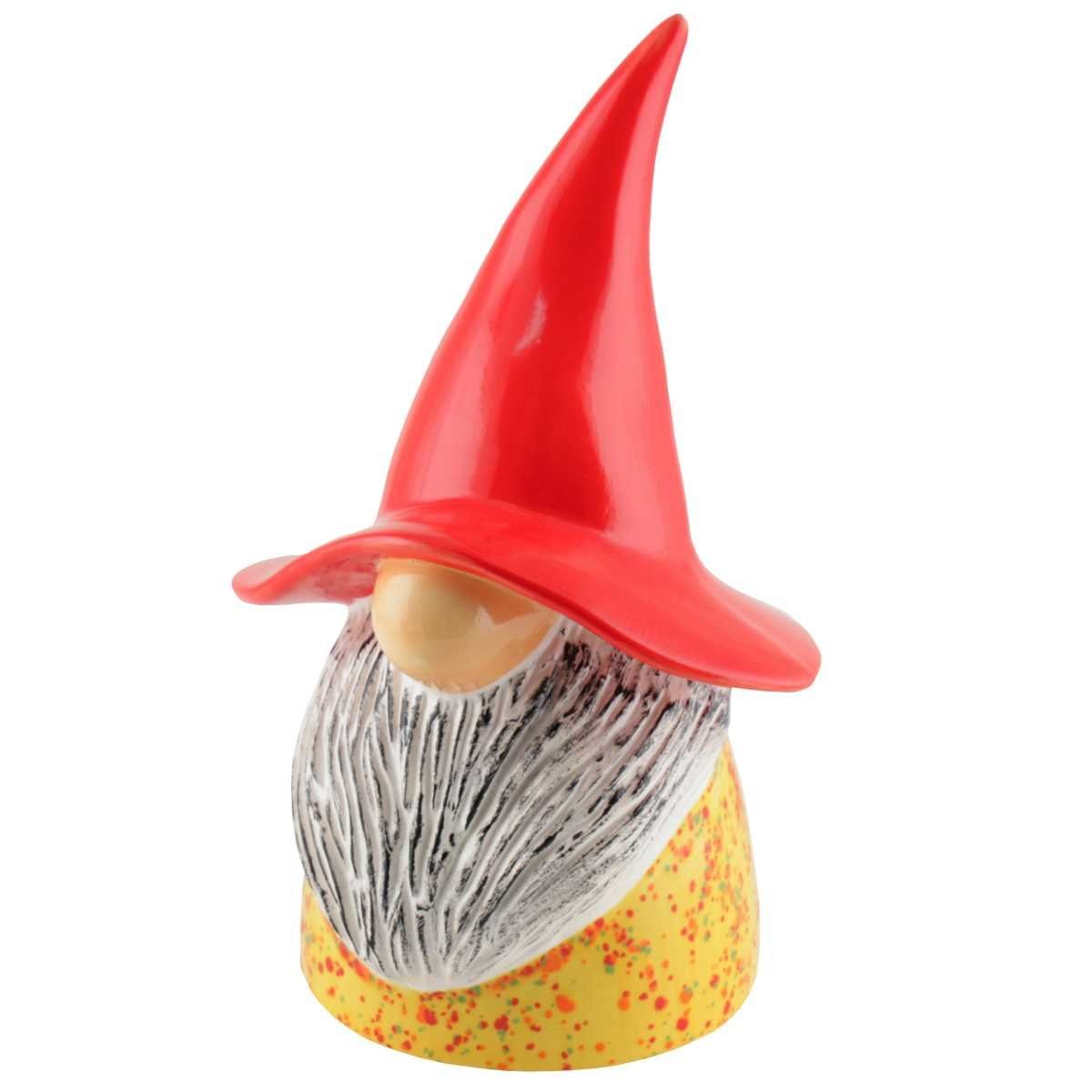 Tangoo cm Gartenfigur Tangoo mit Keramik-Wichtel Mütze H, gesprenkelt 30 gelb roter ca (Stück)