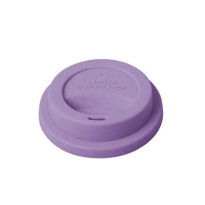 rice Spritzschutzdeckel Rice Silikon Deckel Silicone Lid für Trink-Becher Farbe Lavendel