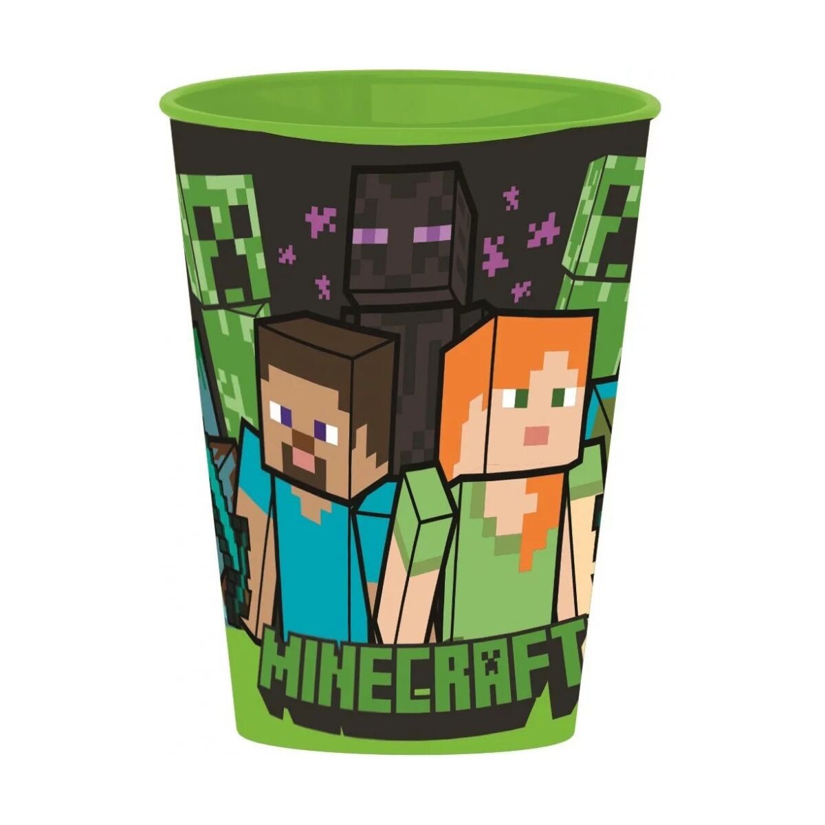 Minecraft Trinkflasche Minecraft Becher, Plastik 260 ml