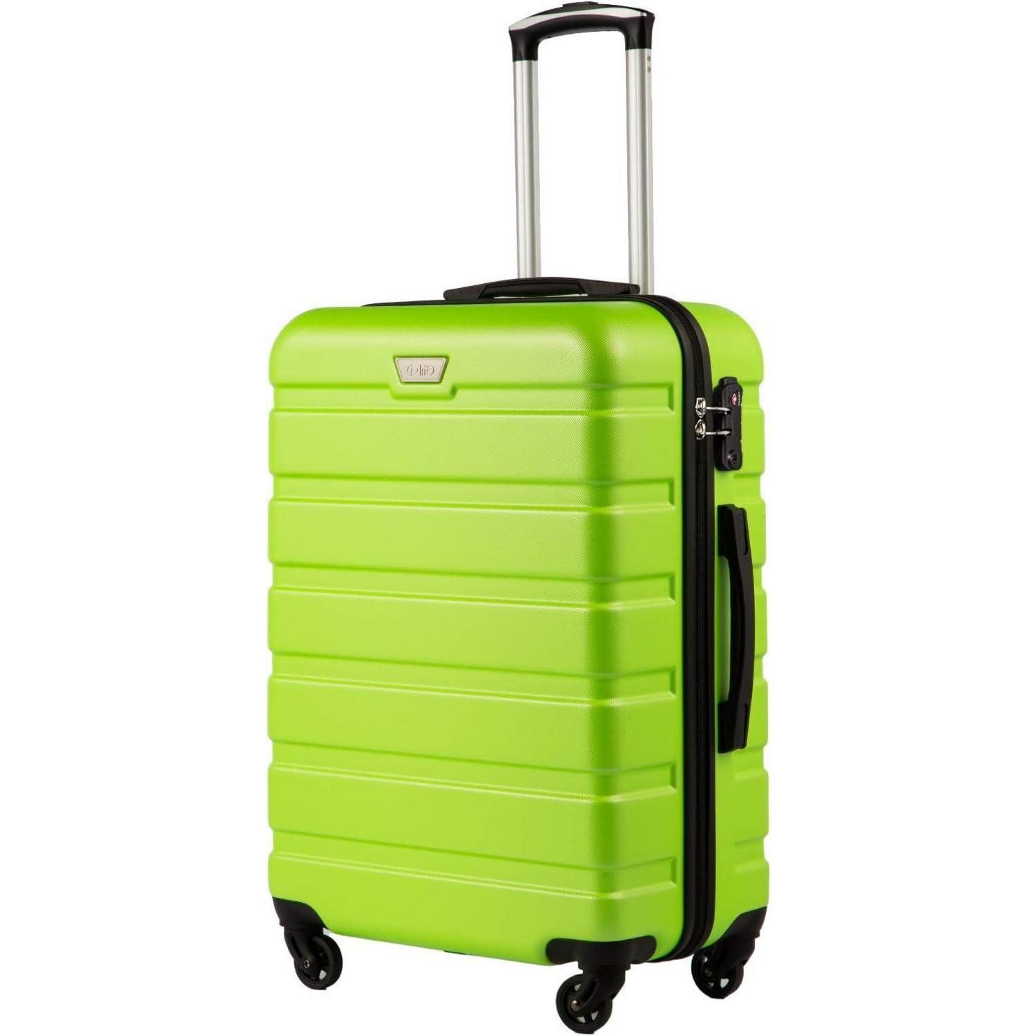 Handgepäck-Trolley Premium ABS Hartschalenkoffer Handgepäck TSA-Schloss Apfelgrün
