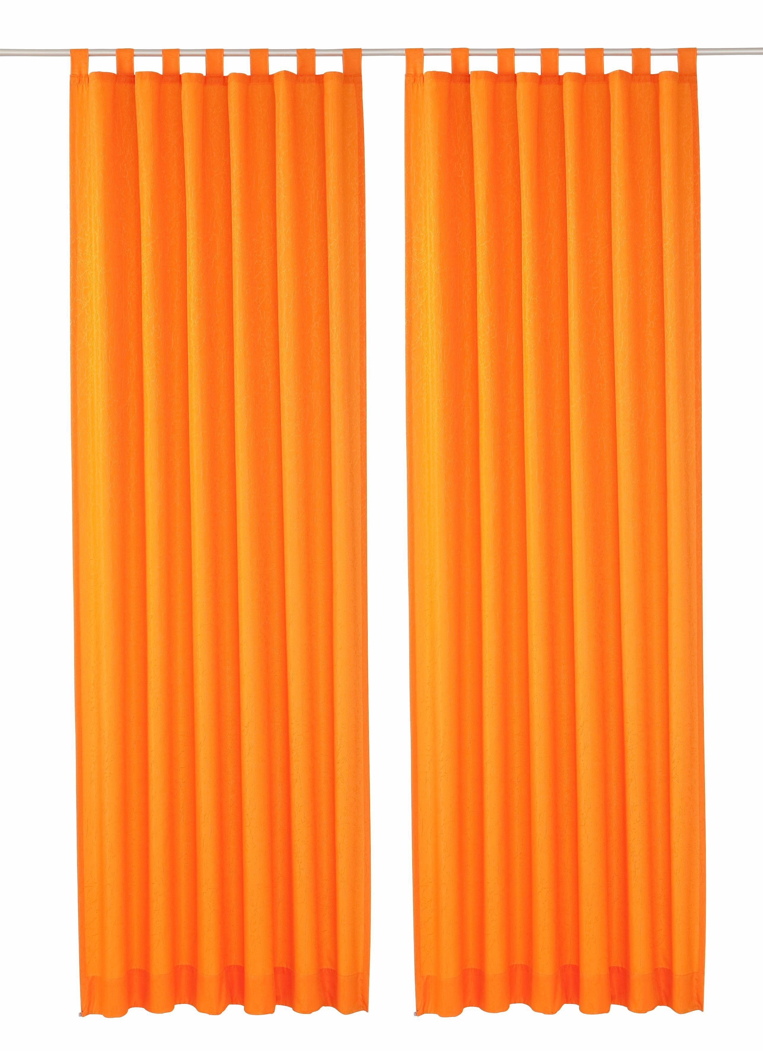 Vorhang Lahnstein, Wirth, Schlaufen (2 St), blickdicht orange