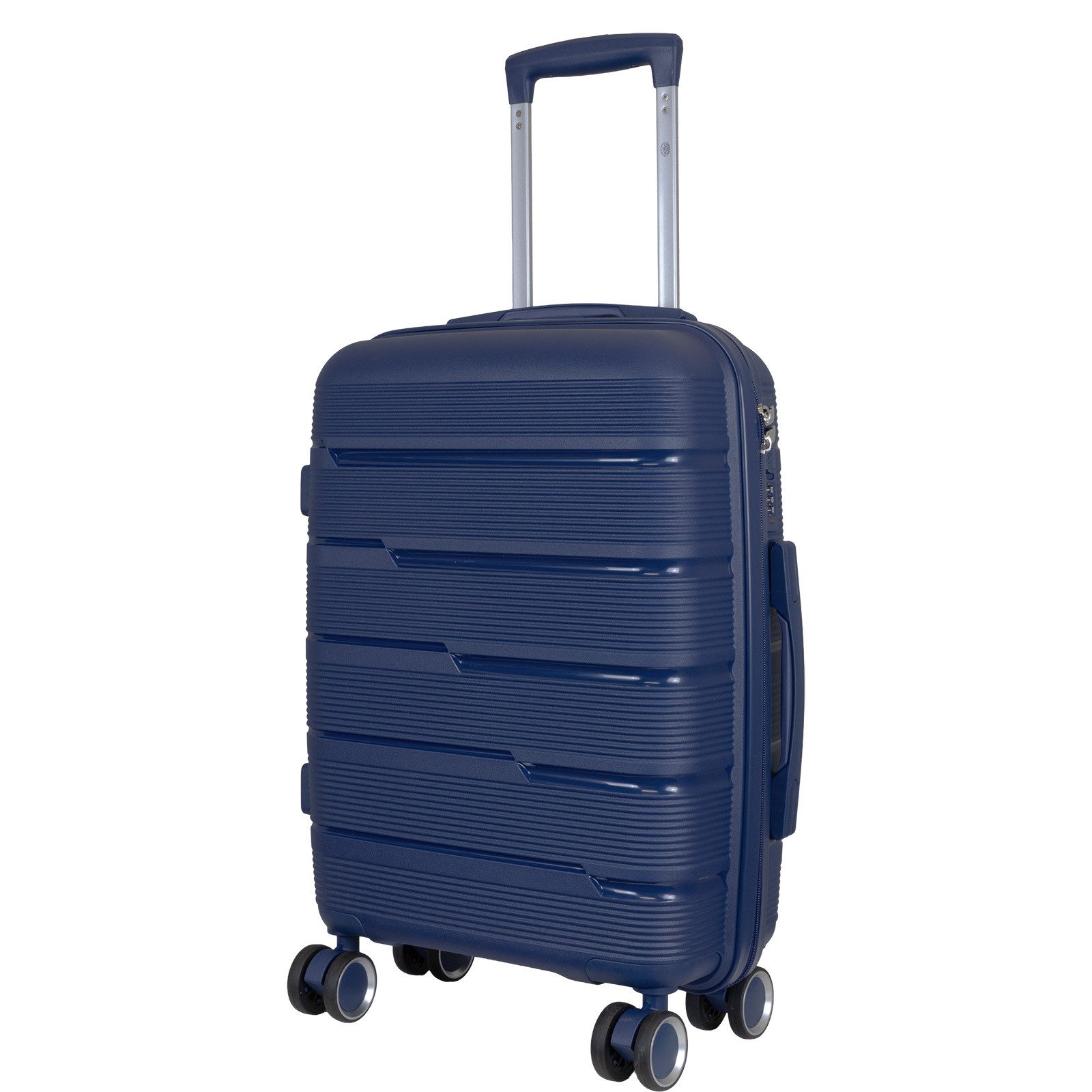 Trendyshop365 Hartschalen-Trolley Reisekoffer Aruba, verschiedene Farben und Größen, 4 Rollen, Polypropylen, extrem robust