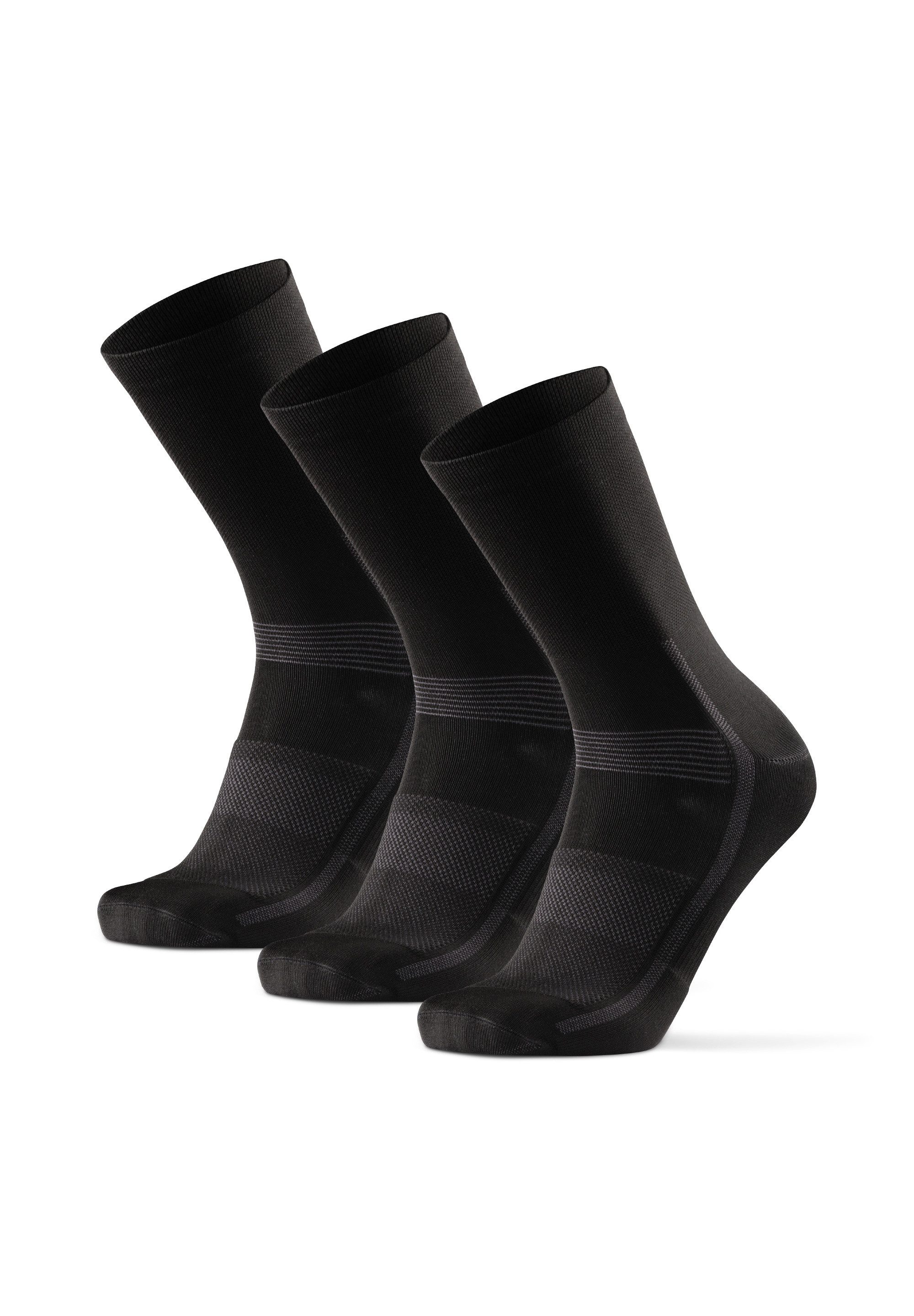 DANISH ENDURANCE Basicsocken Cycling Regular Technisch (Packung, 3-Paar) für Herren & Damen